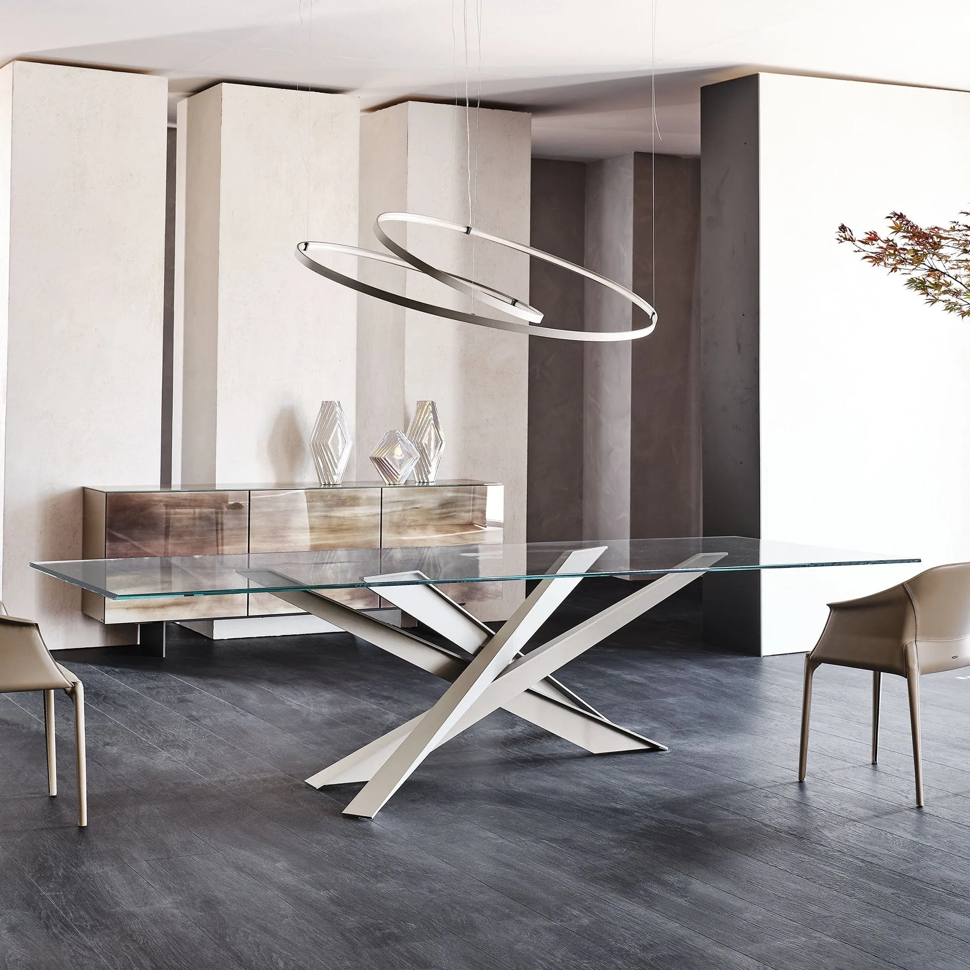 Cattelan Italia Lancer - Dining Table In Clear Glass