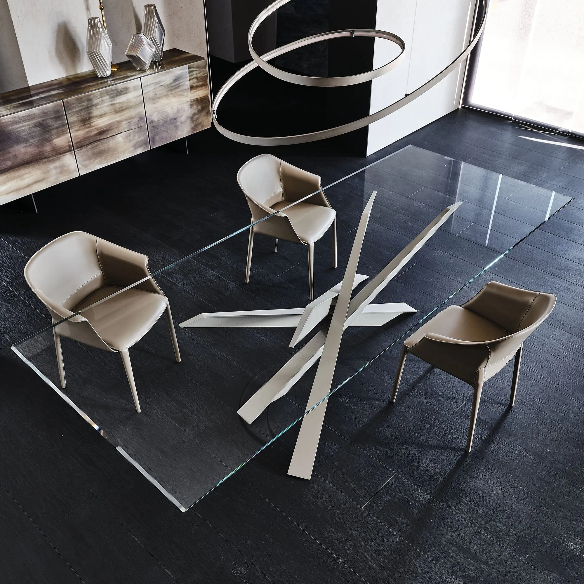 Cattelan Italia Lancer - Dining Table In Clear Glass