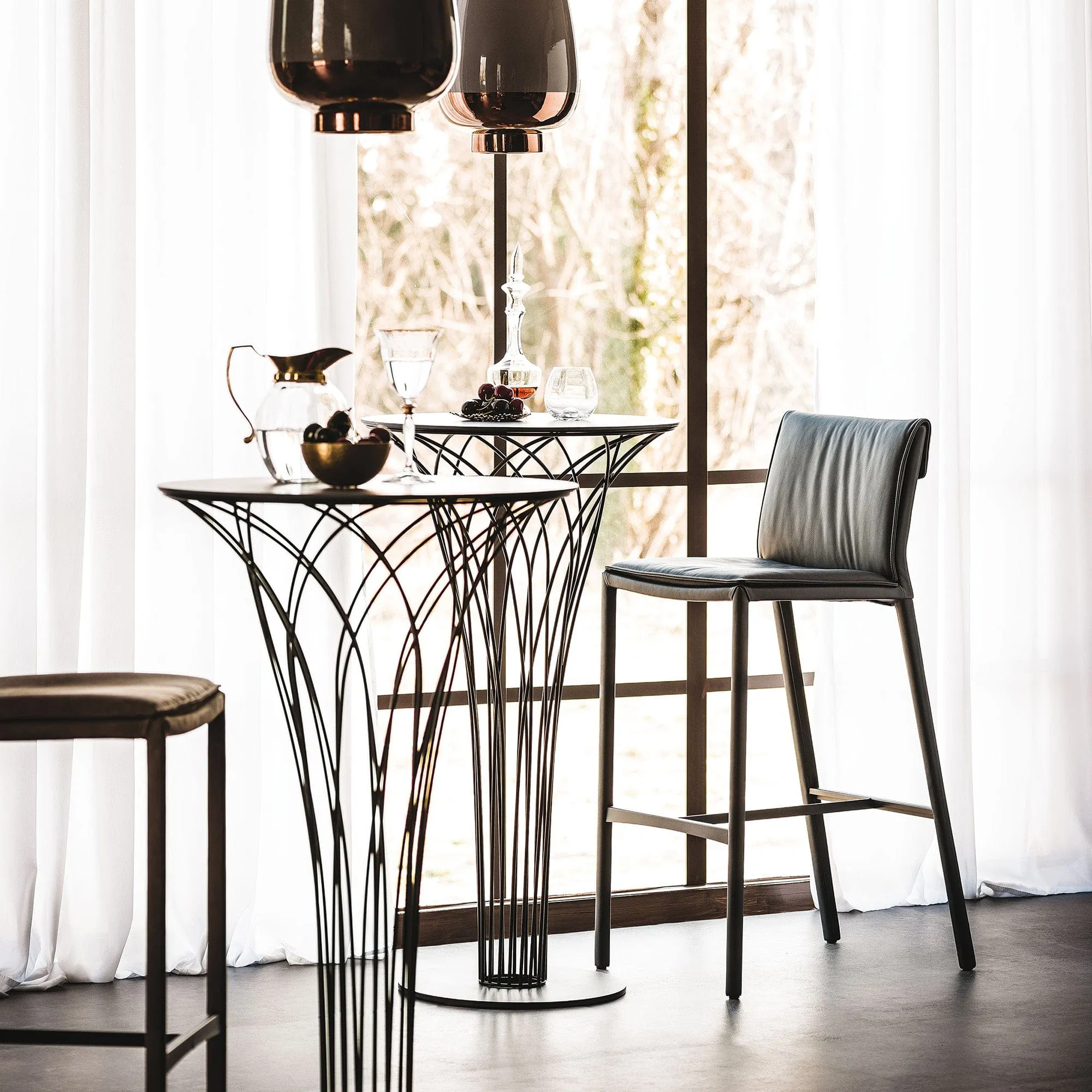 Cattelan Italia Nido - 59cm Round Bar Table In Keramik