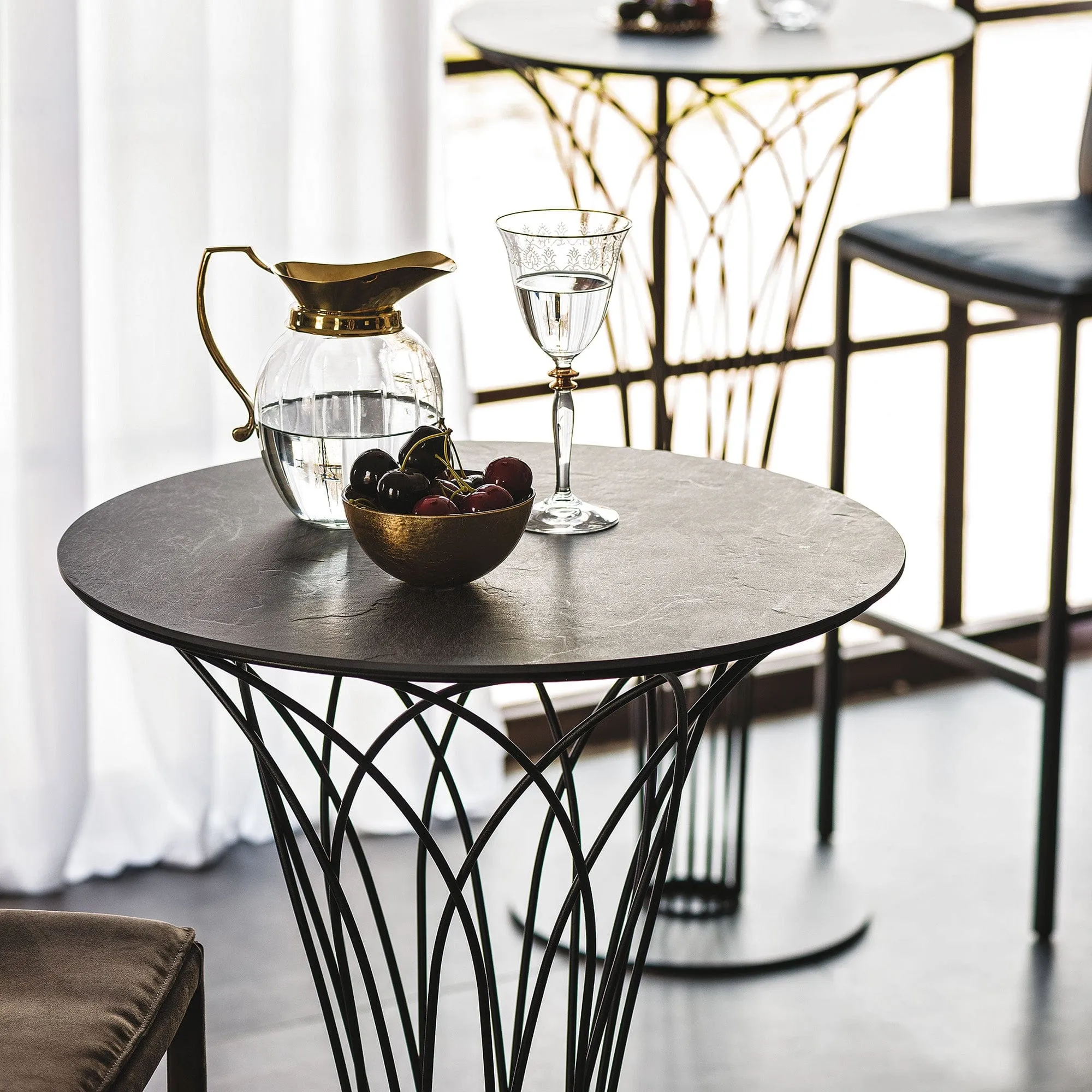 Cattelan Italia Nido - 59cm Round Bar Table In Keramik
