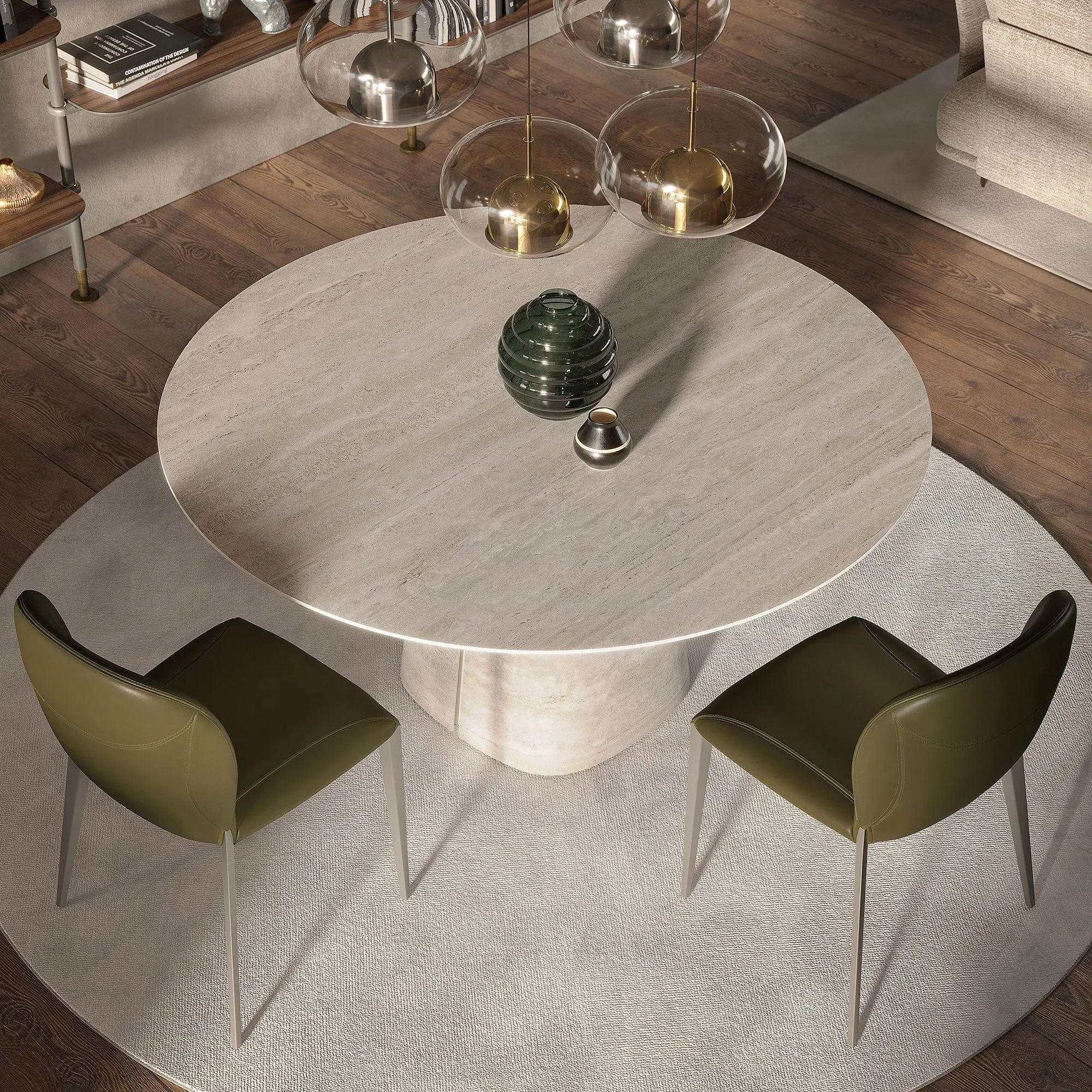 Cattelan Italia Rado - Round Dining Table In Keramik