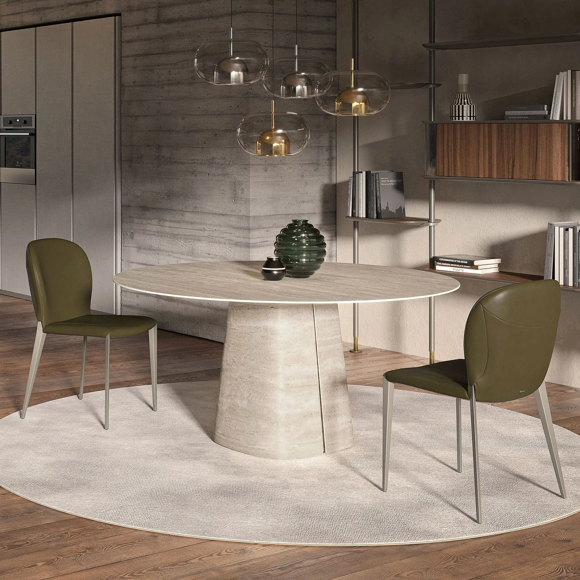 Cattelan Italia Rado - Round Dining Table In Keramik