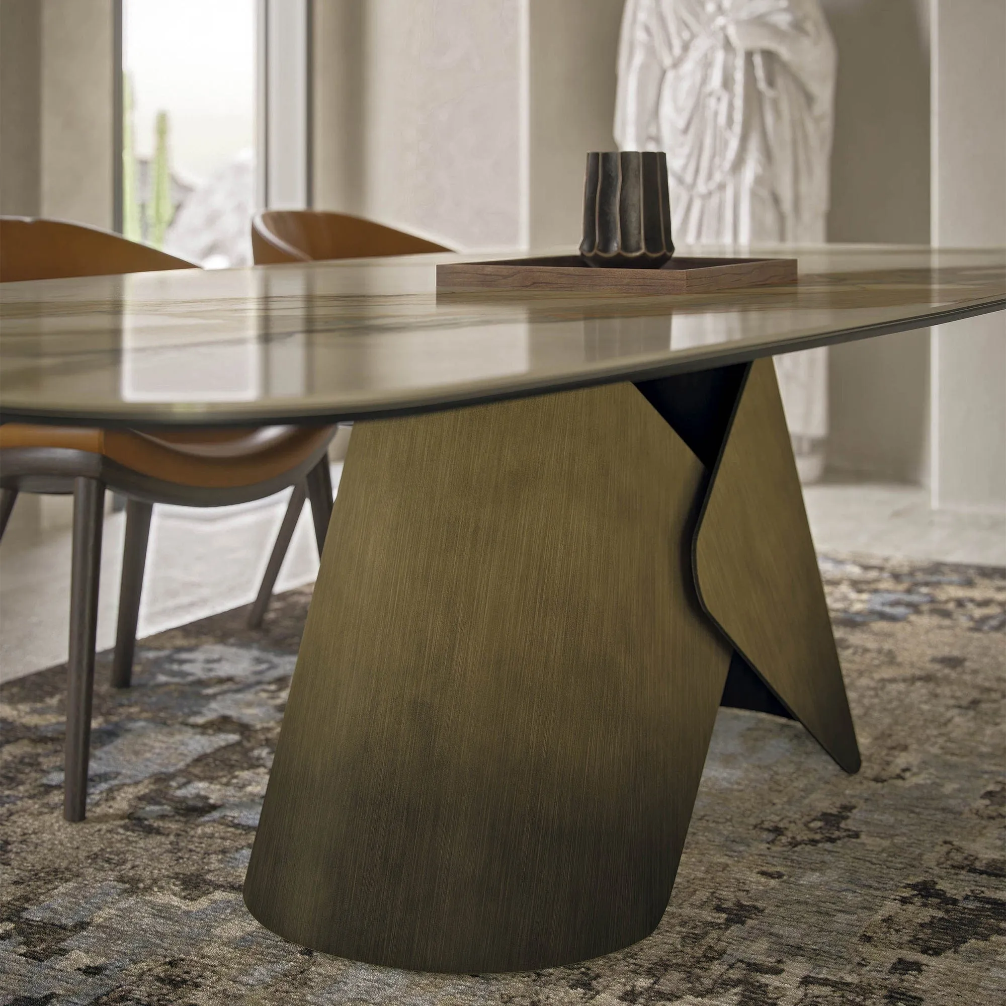 Cattelan Italia Scott - Shaped Dining Table In Keramik
