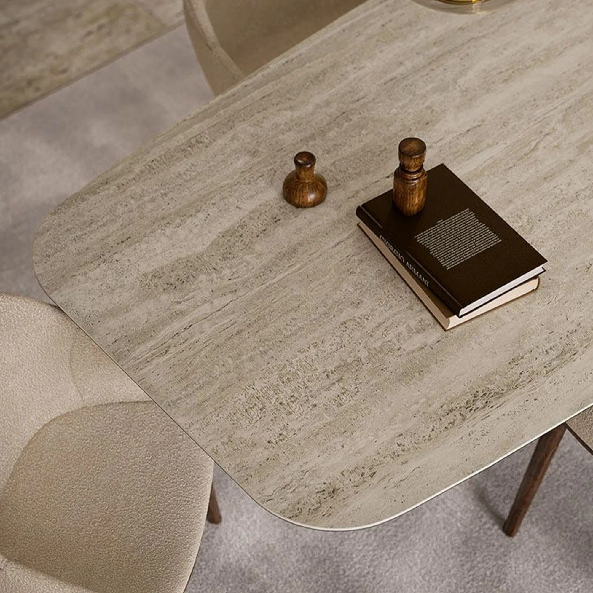 Cattelan Italia Skorpio - Dining Table In Keramik Calacatta & Graphite Steel Base