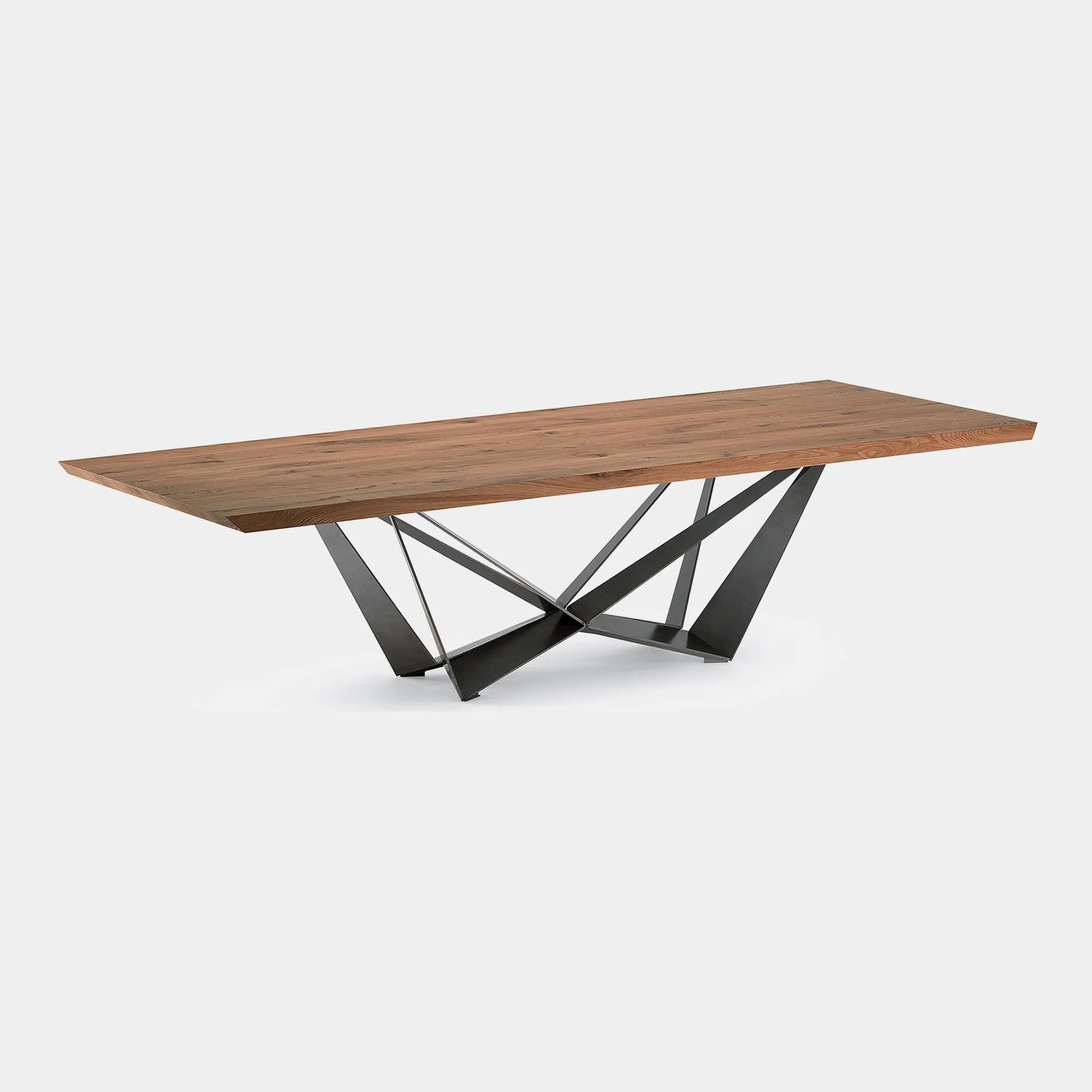 Cattelan Italia Skorpio - Dining Table In Wood Canaletto Walnut
