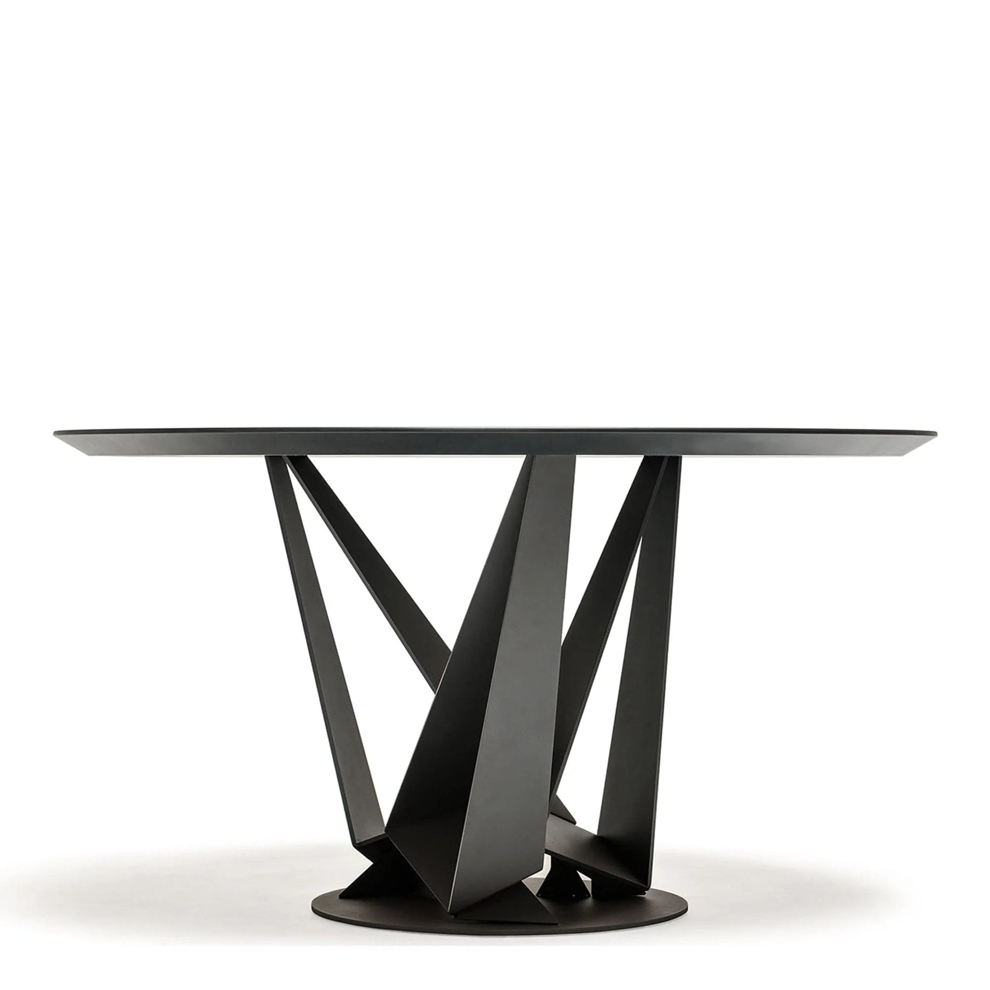 Cattelan Italia Skorpio - Round Dining Table In Canaletto Walnut