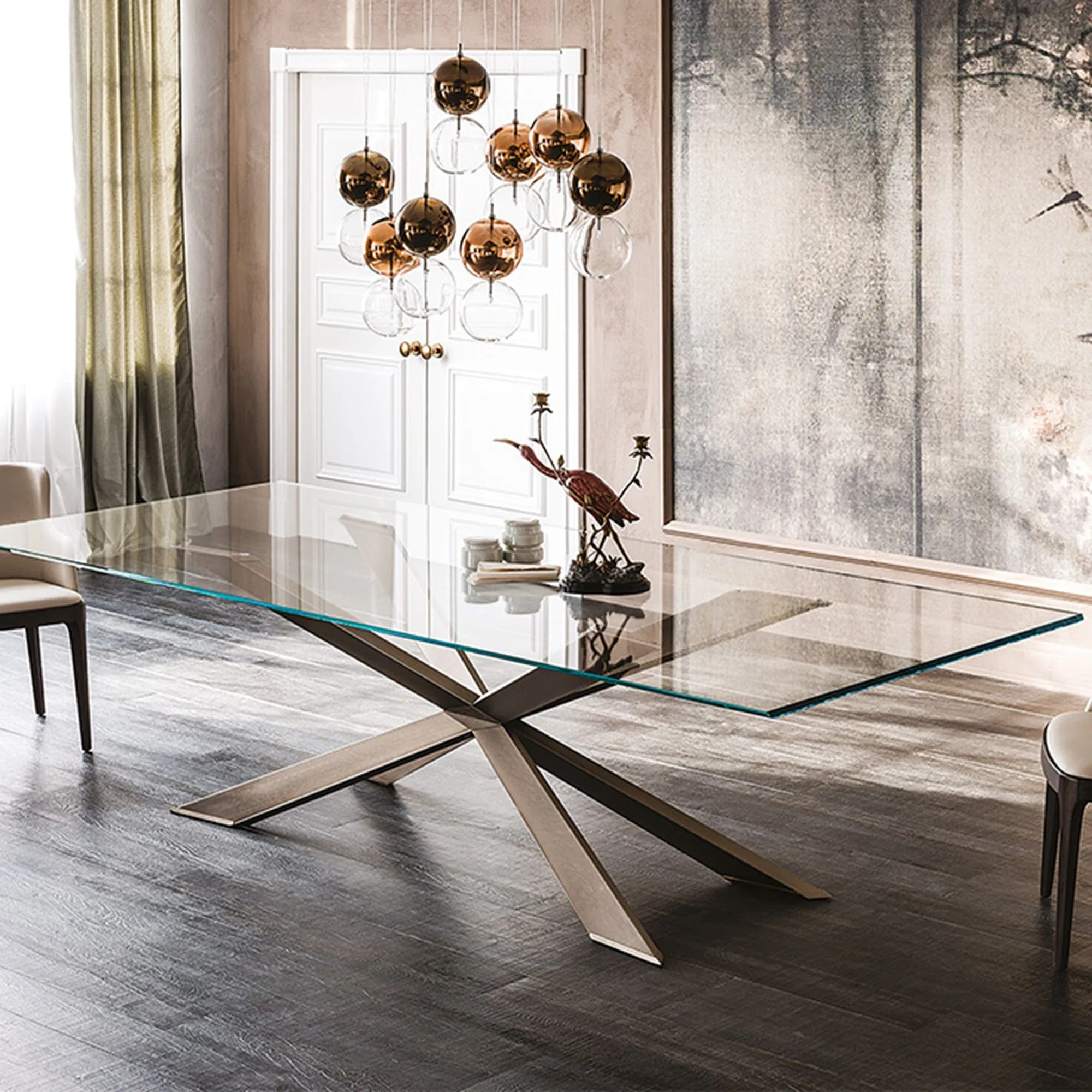 Cattelan Italia Spyder - Round Dining Table In Clear Glass