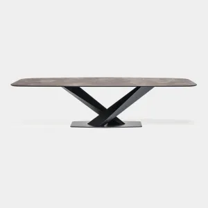 Cattelan Italia Stratos - Dining Table In Keramik Ardesia
