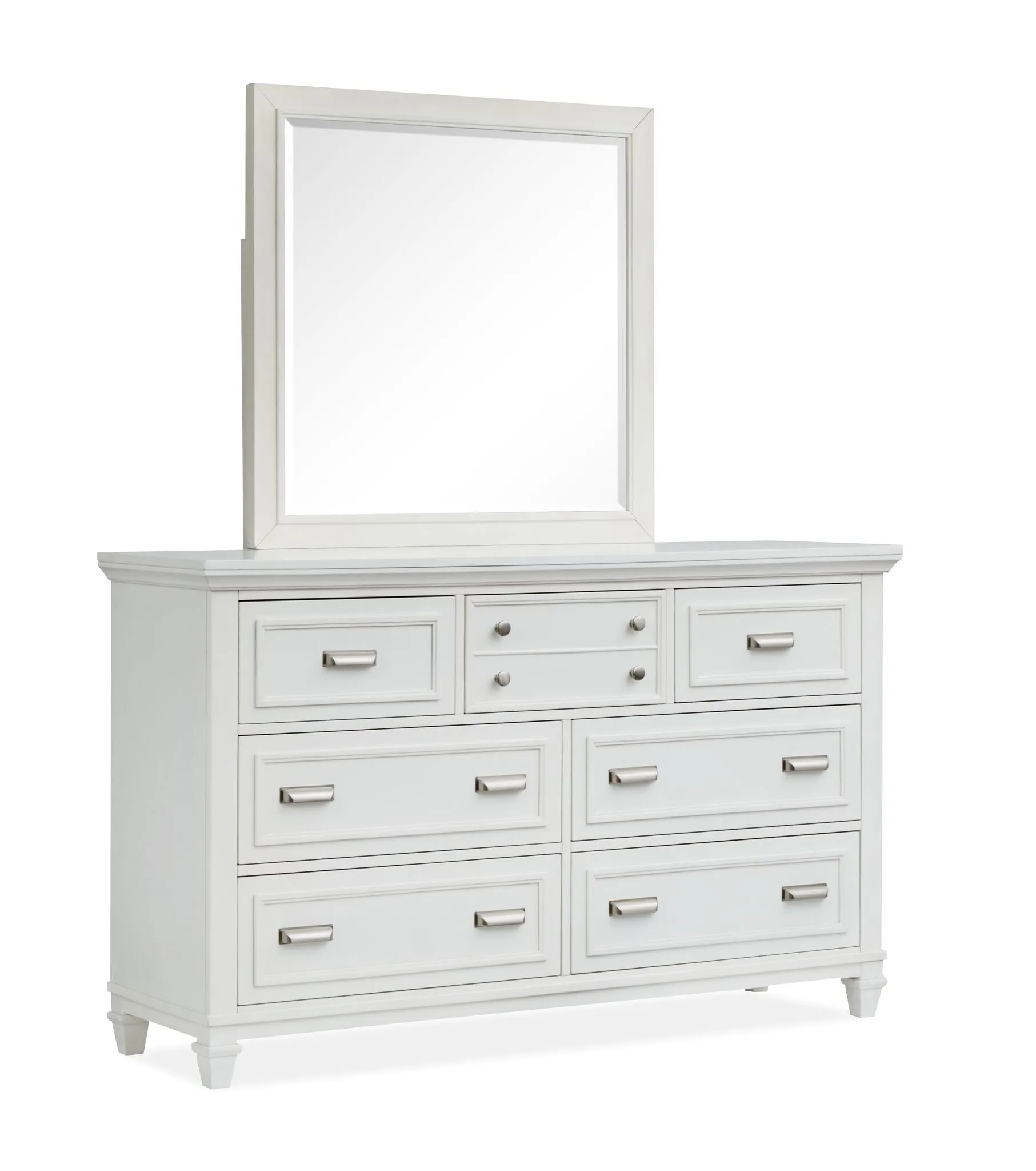 Charleston Mirror- Dove White