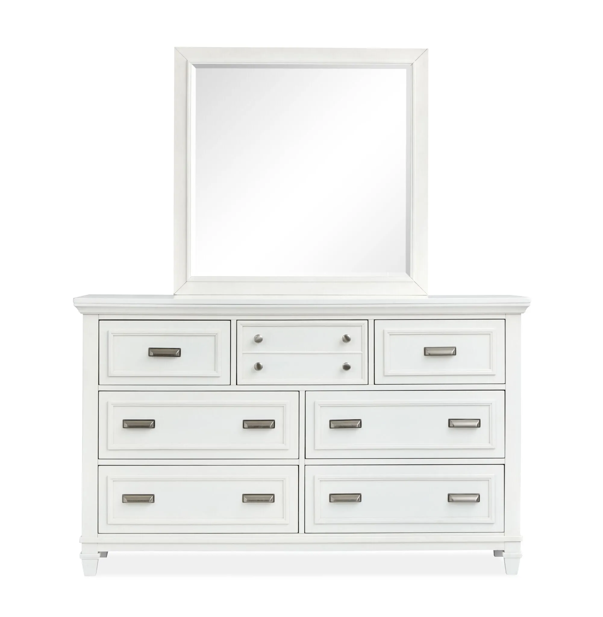 Charleston Mirror- Dove White