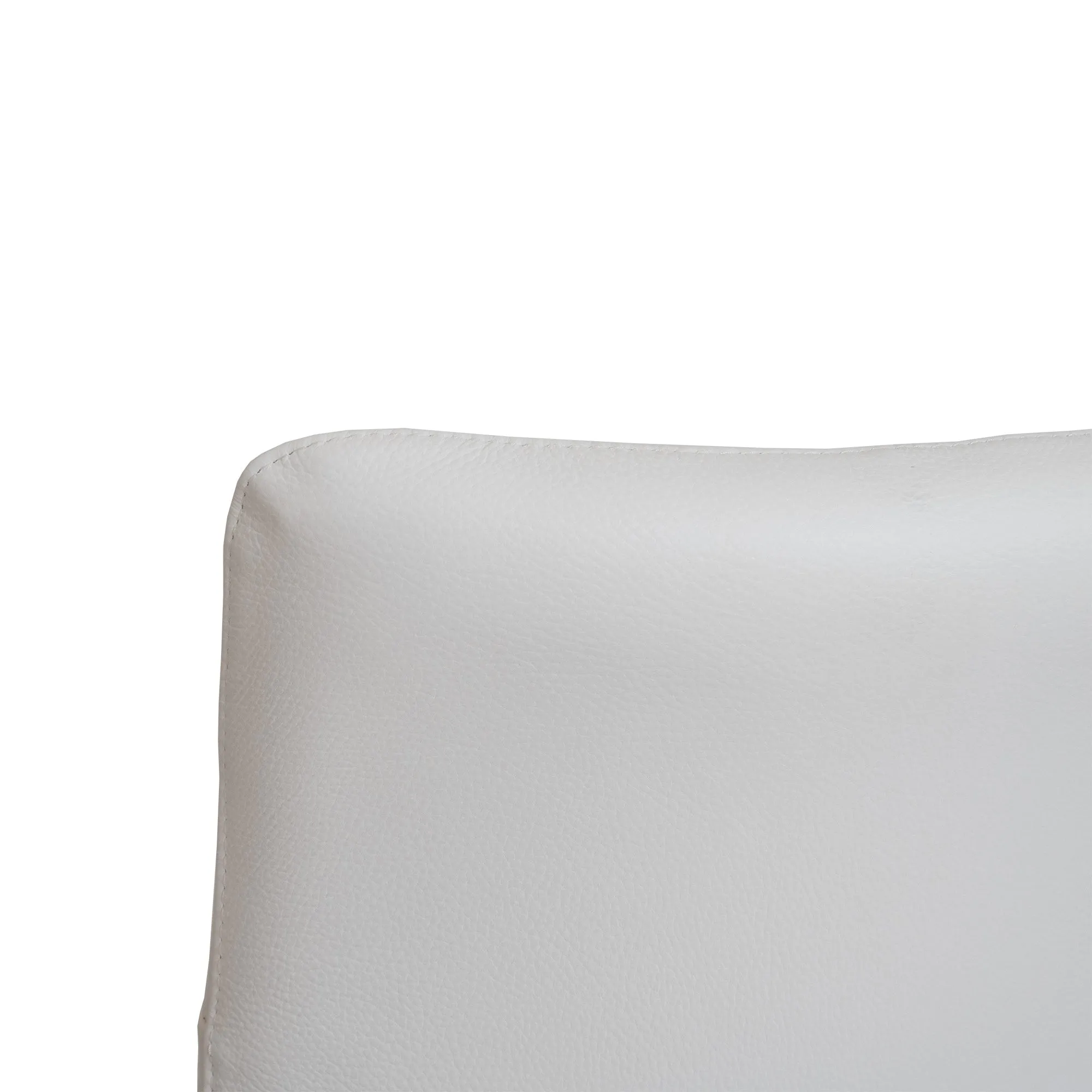 Clover - Dining Chair In Leather With Black Metal Legs