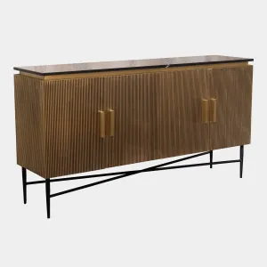 Conrad - 4 Door Sideboard With Black Marble Top