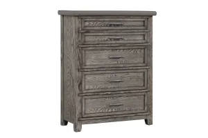 Dahlia 5-Drawer Chest - Grey