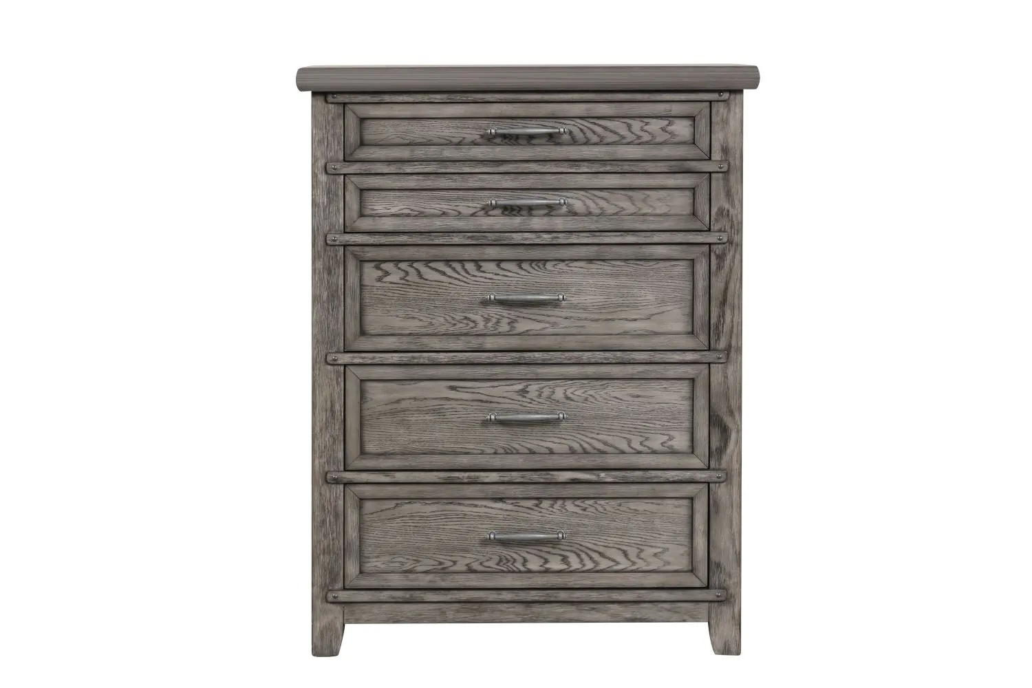Dahlia 5-Drawer Chest - Grey