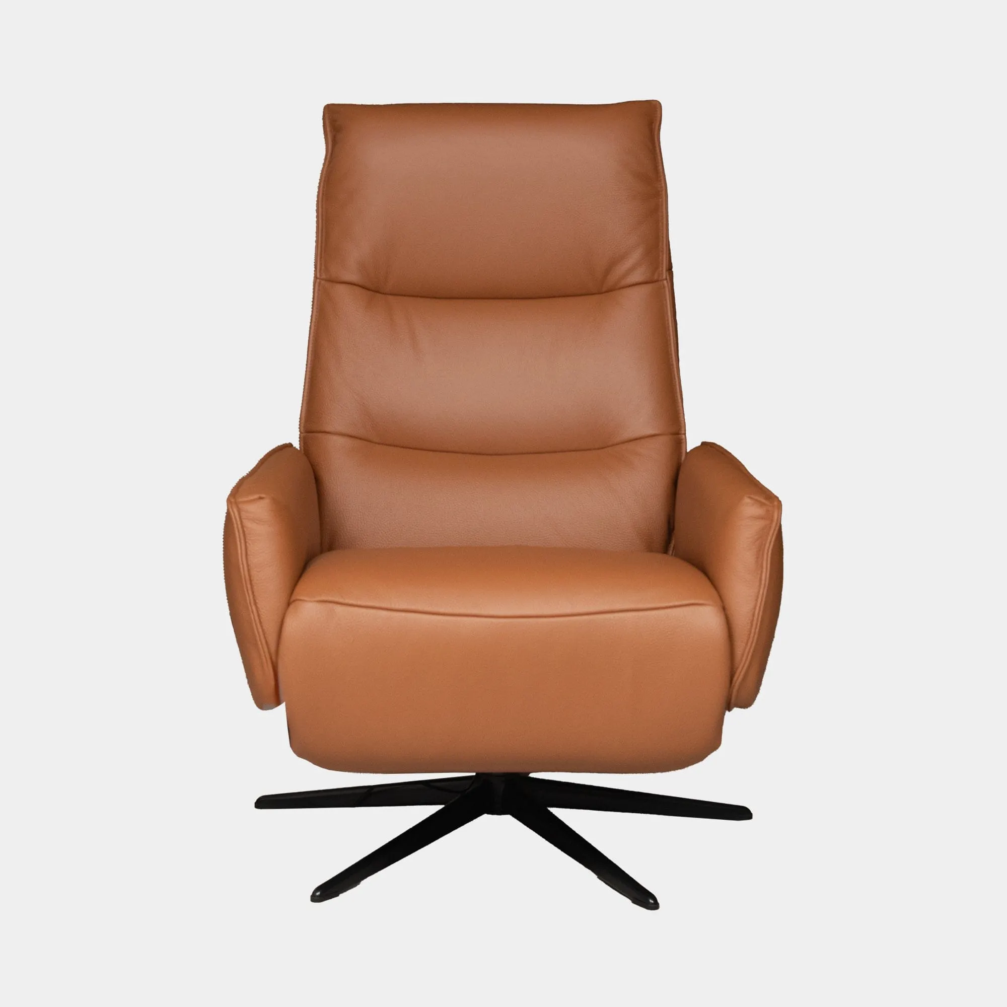 Danube - Manual Recliner Swivel Chair In Leather