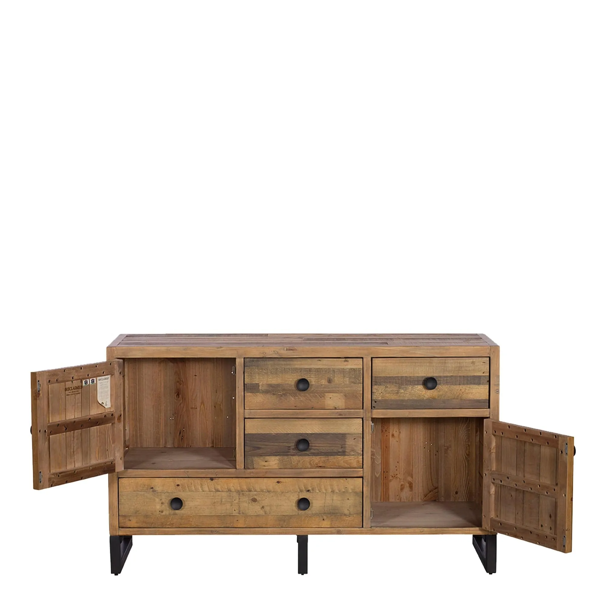 Delta - 2 Door Wide Sideboard In Reclaimed Timber