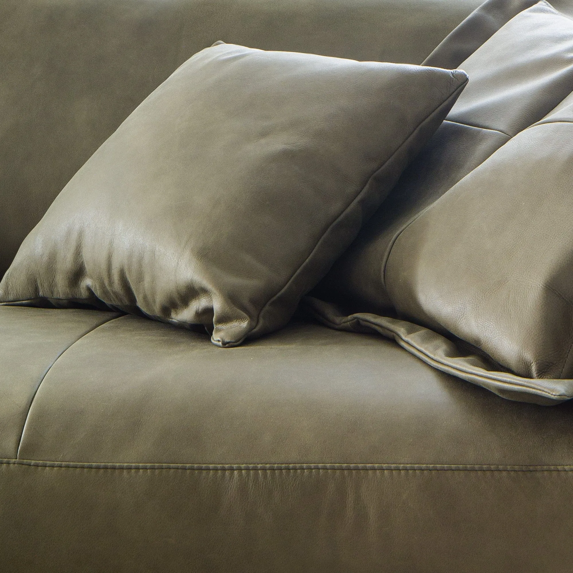 Domino - 4 Seat Sofa In Leather