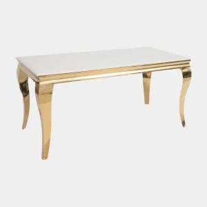 Dubai - Dining Table With Cream Marble Top