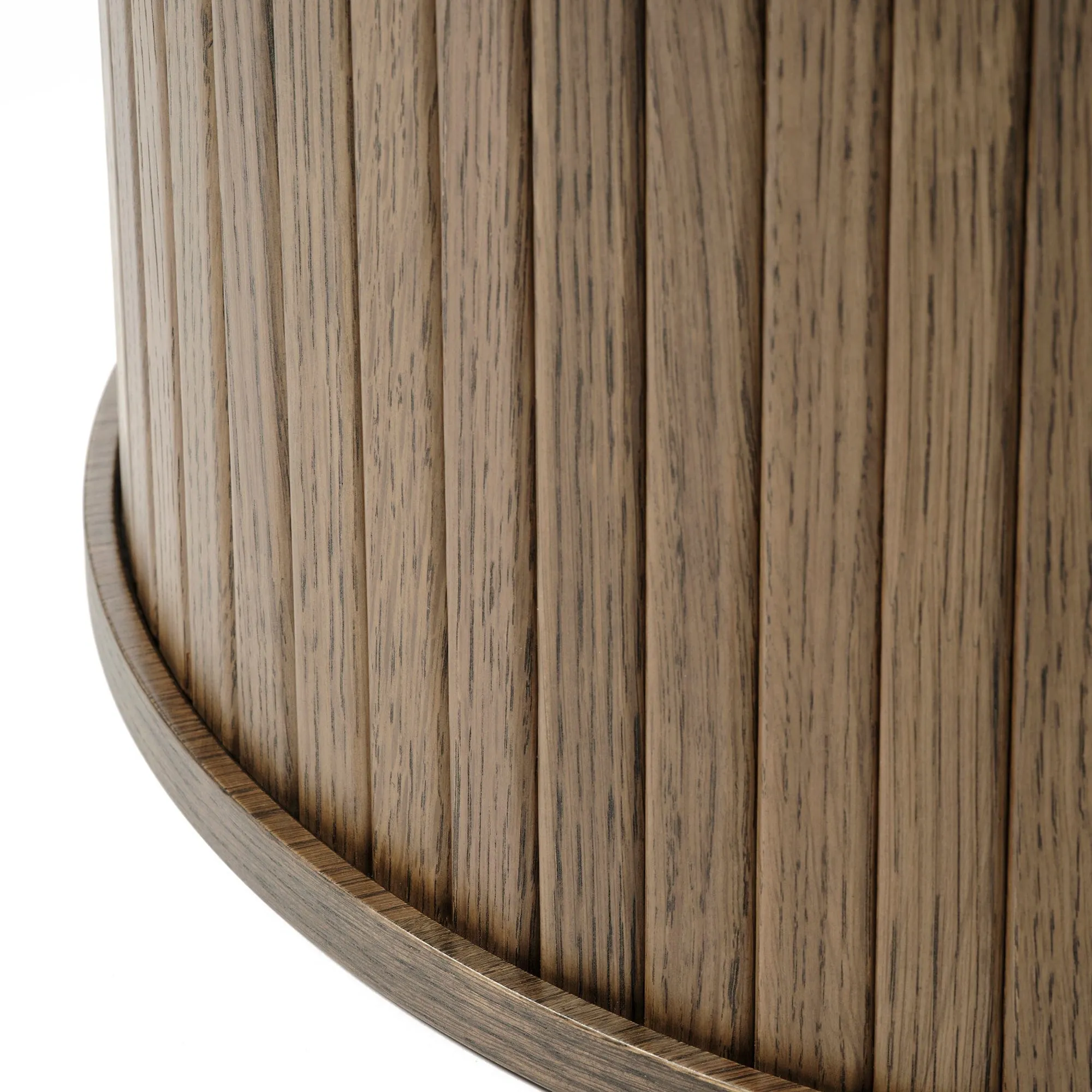 Eden - Round Coffee Table In Smoked Oak Finish