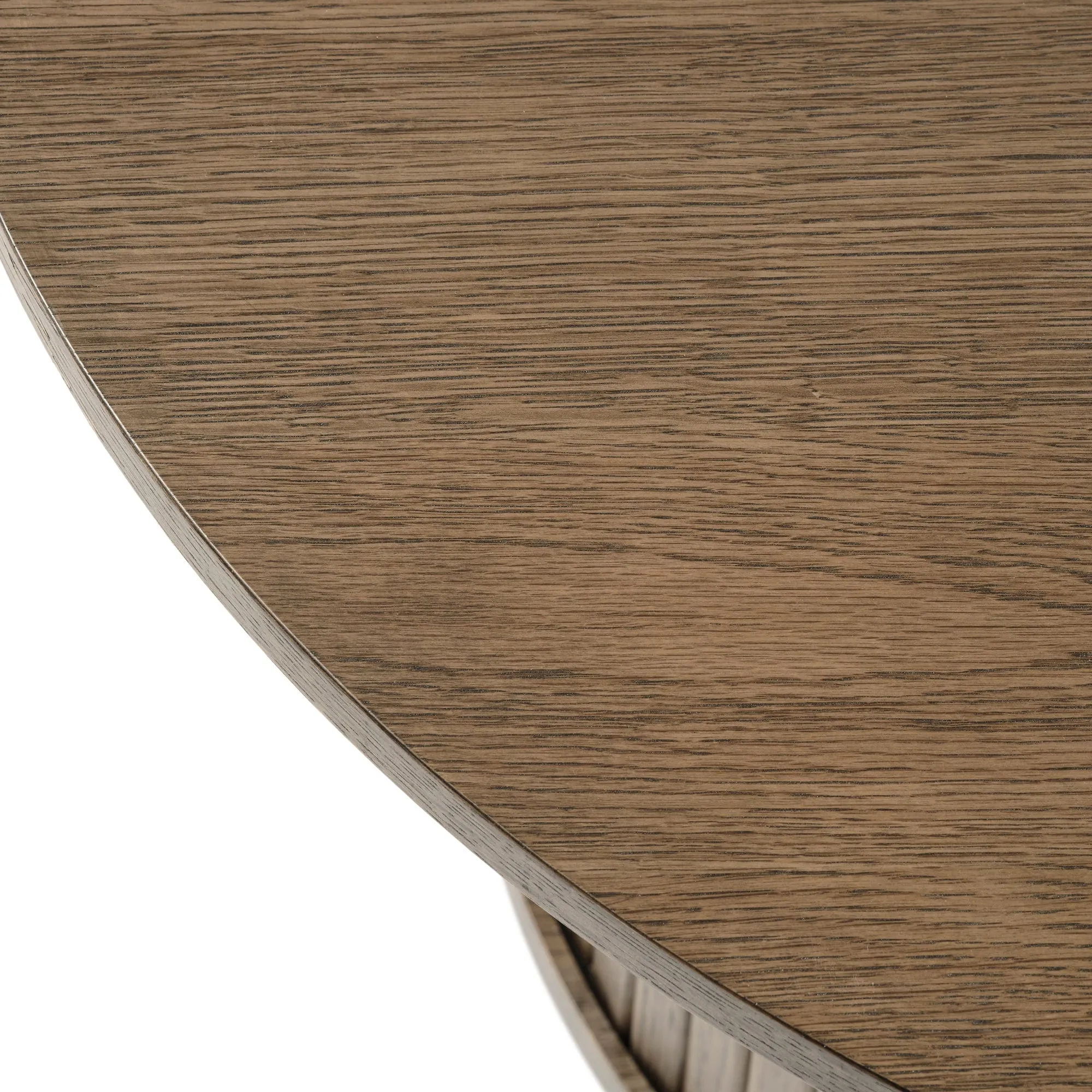 Eden - Round Coffee Table In Smoked Oak Finish