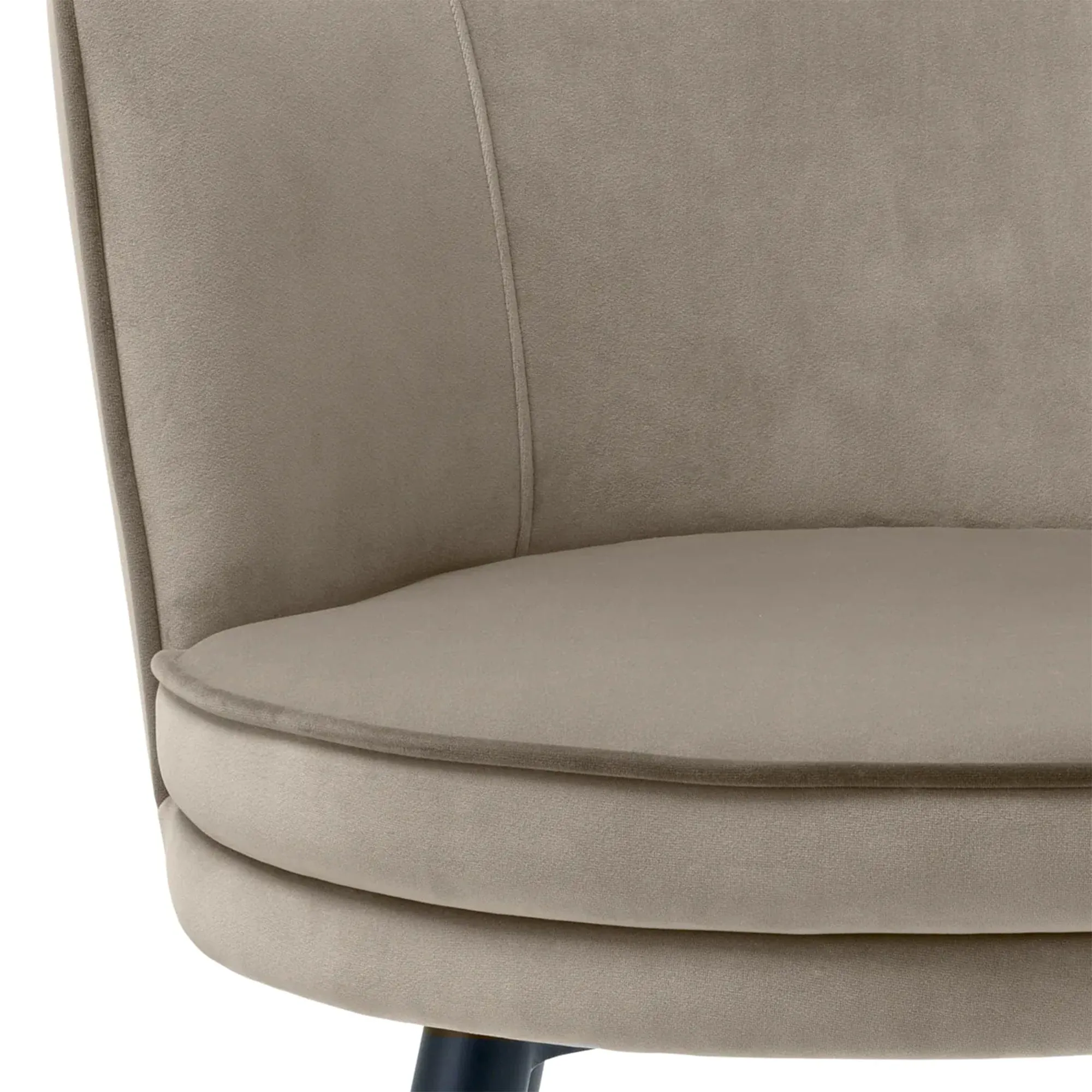 Eichholtz Grenada - Swivel Dining Chair Savona Greige Velvet