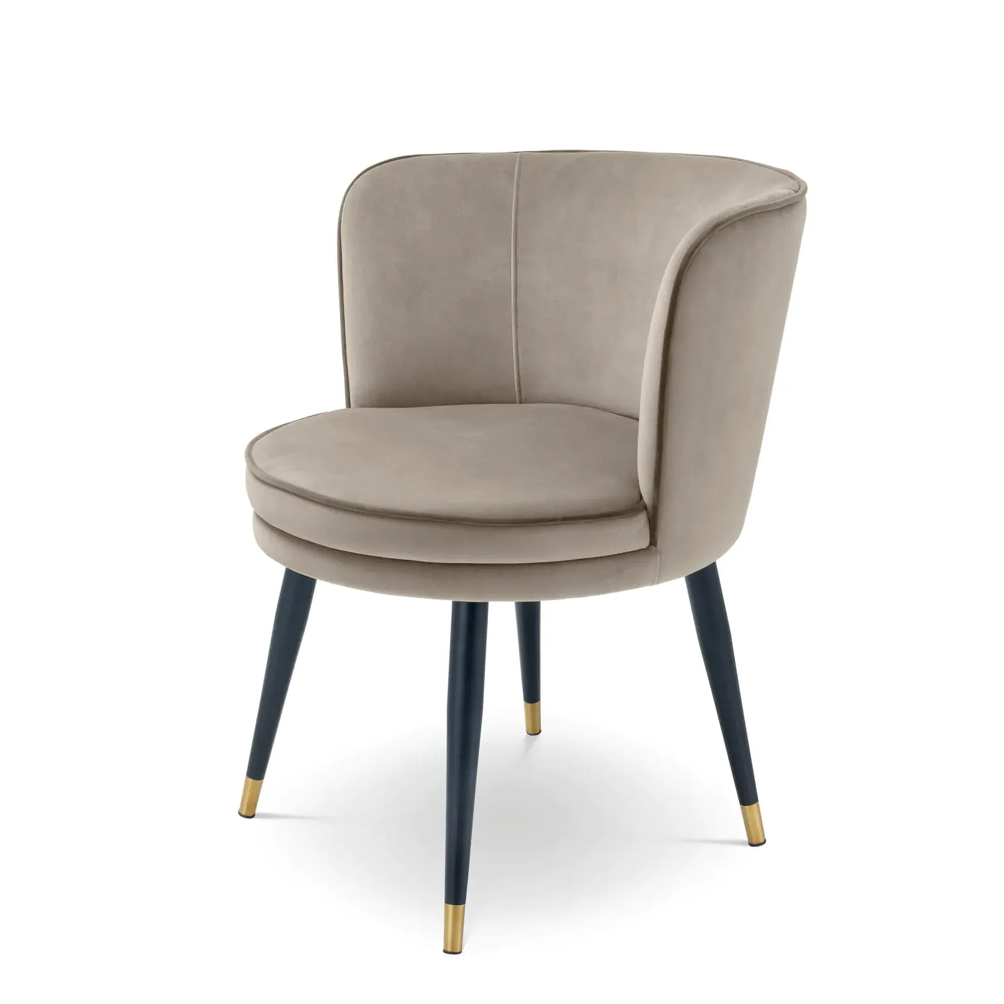 Eichholtz Grenada - Swivel Dining Chair Savona Greige Velvet