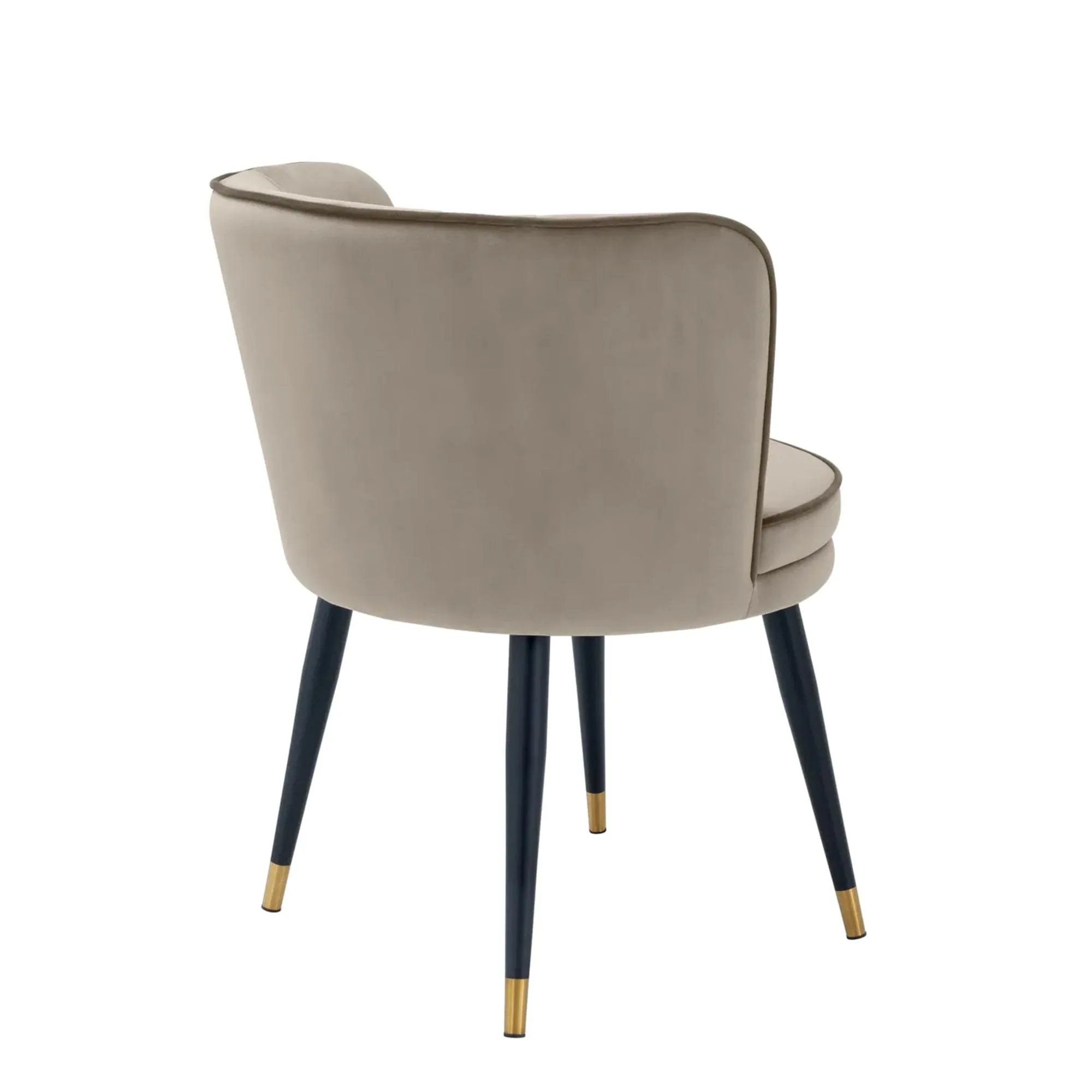 Eichholtz Grenada - Swivel Dining Chair Savona Greige Velvet