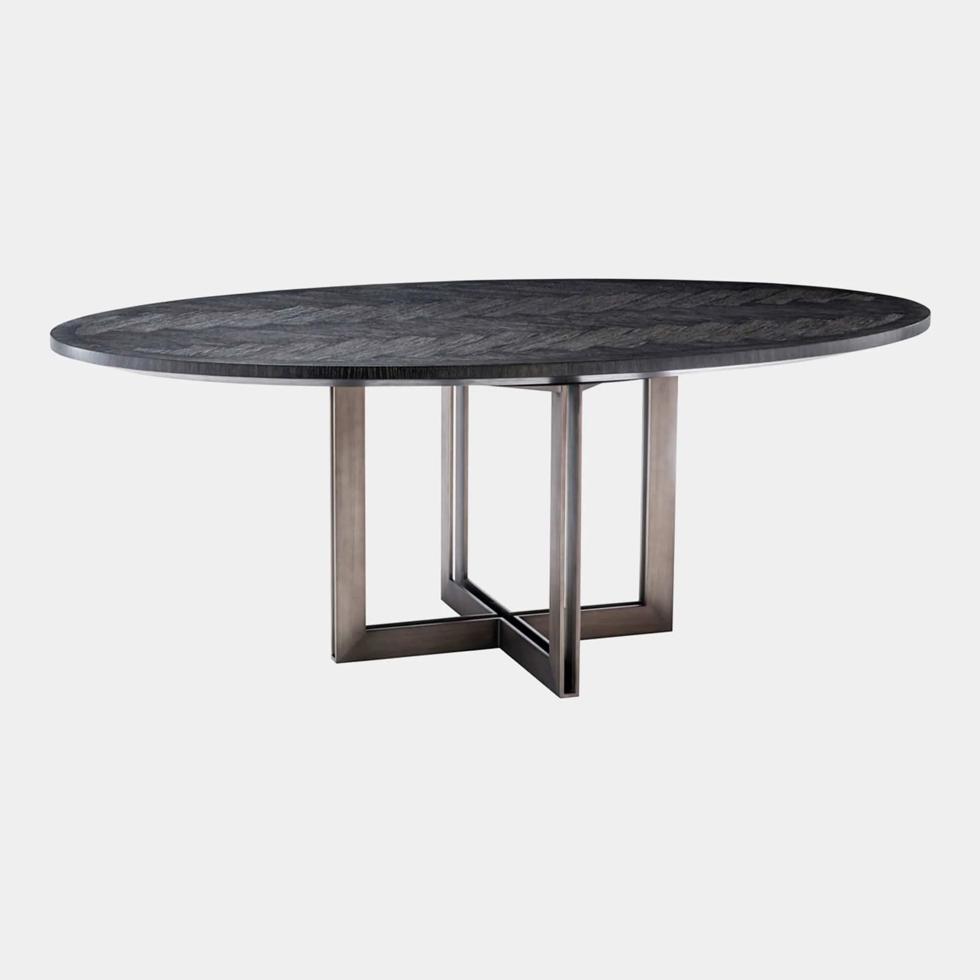 Eichholtz Melchior - 200cm Oval Dining Table In Oak Veneer
