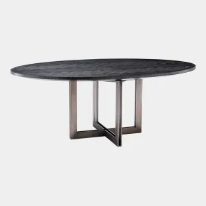 Eichholtz Melchior - 200cm Oval Dining Table In Oak Veneer