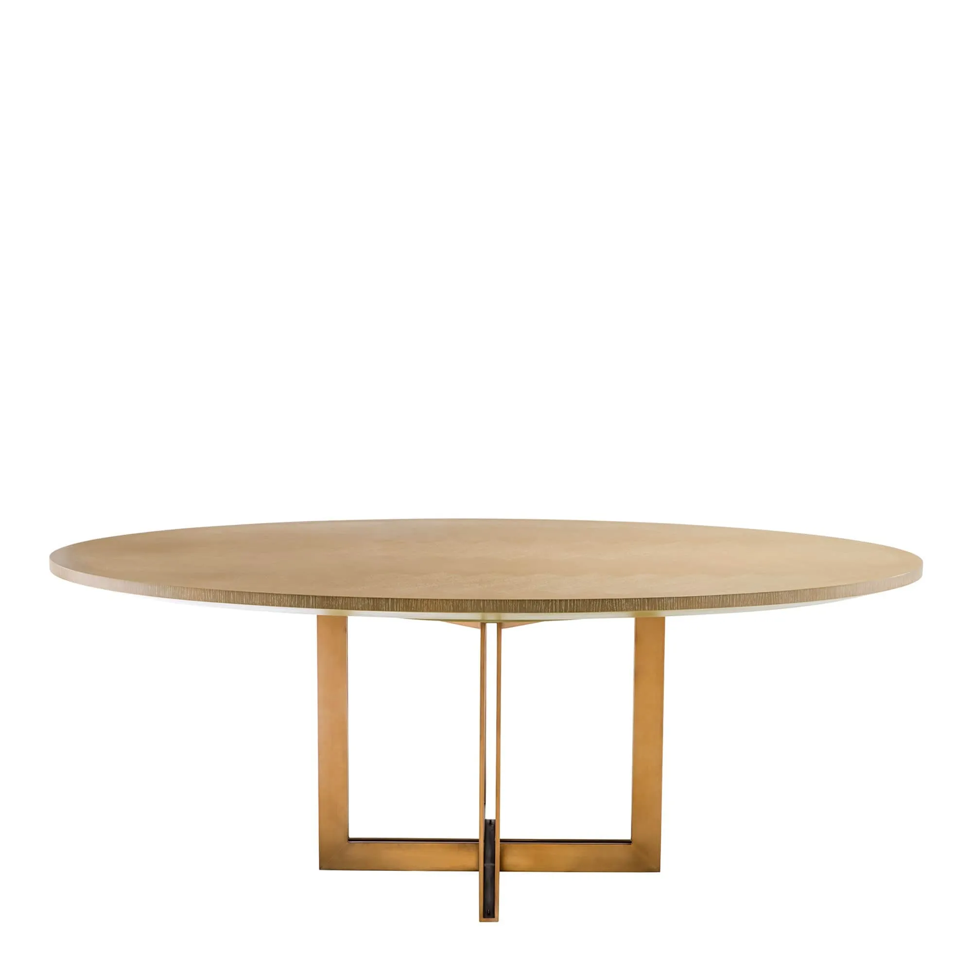 Eichholtz Melchior - 200cm Oval Dining Table In Oak Veneer