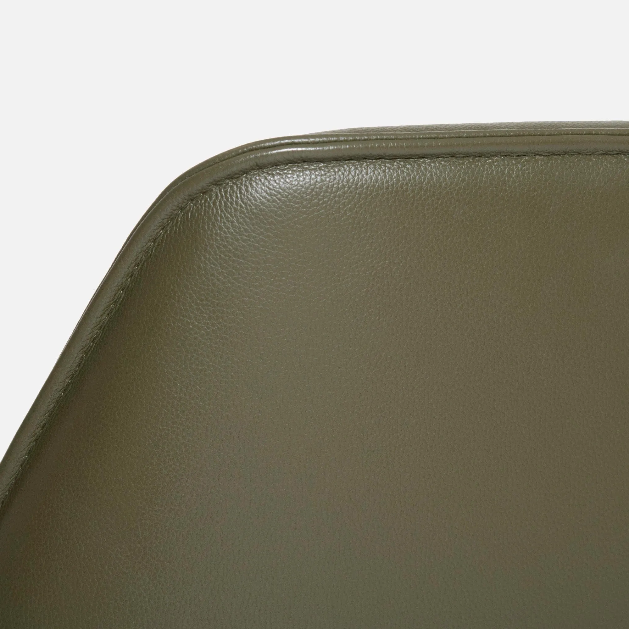 Elara Swivel Chair - With Wooden Legs In Semi Aniline Leather