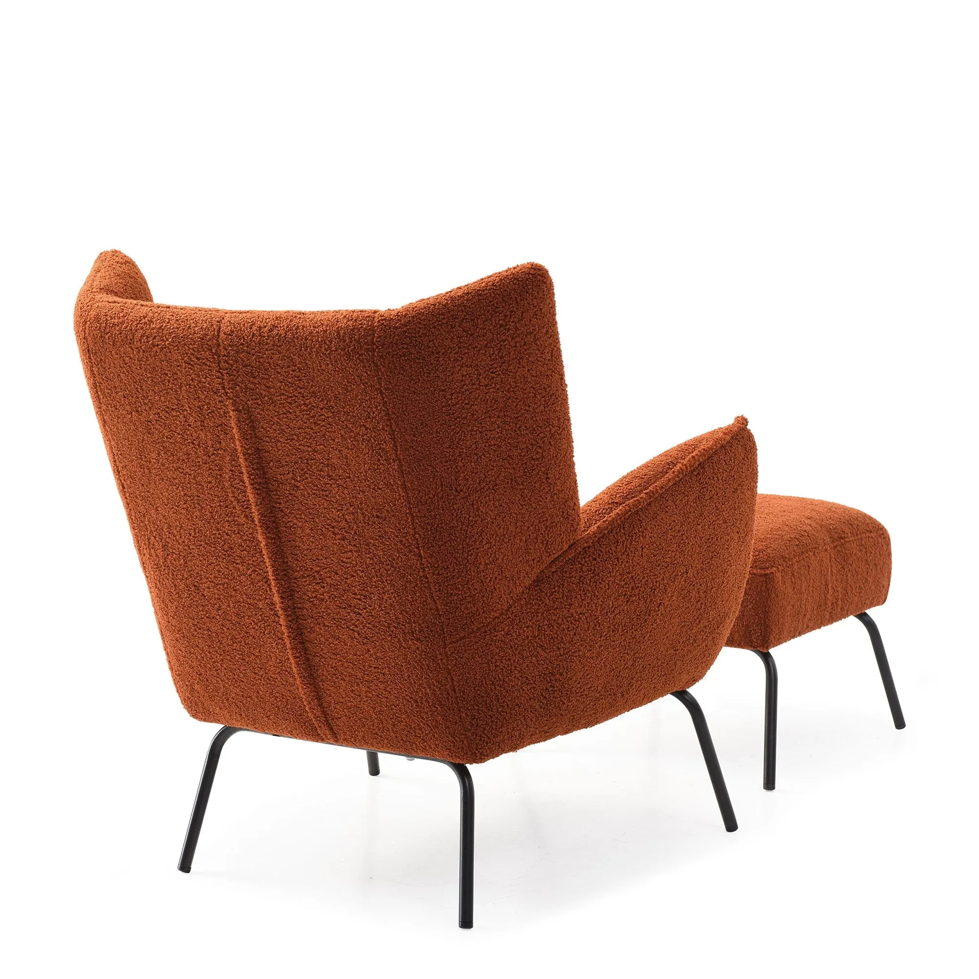 Eleanor - Accent Chair And Footstool In Fabric