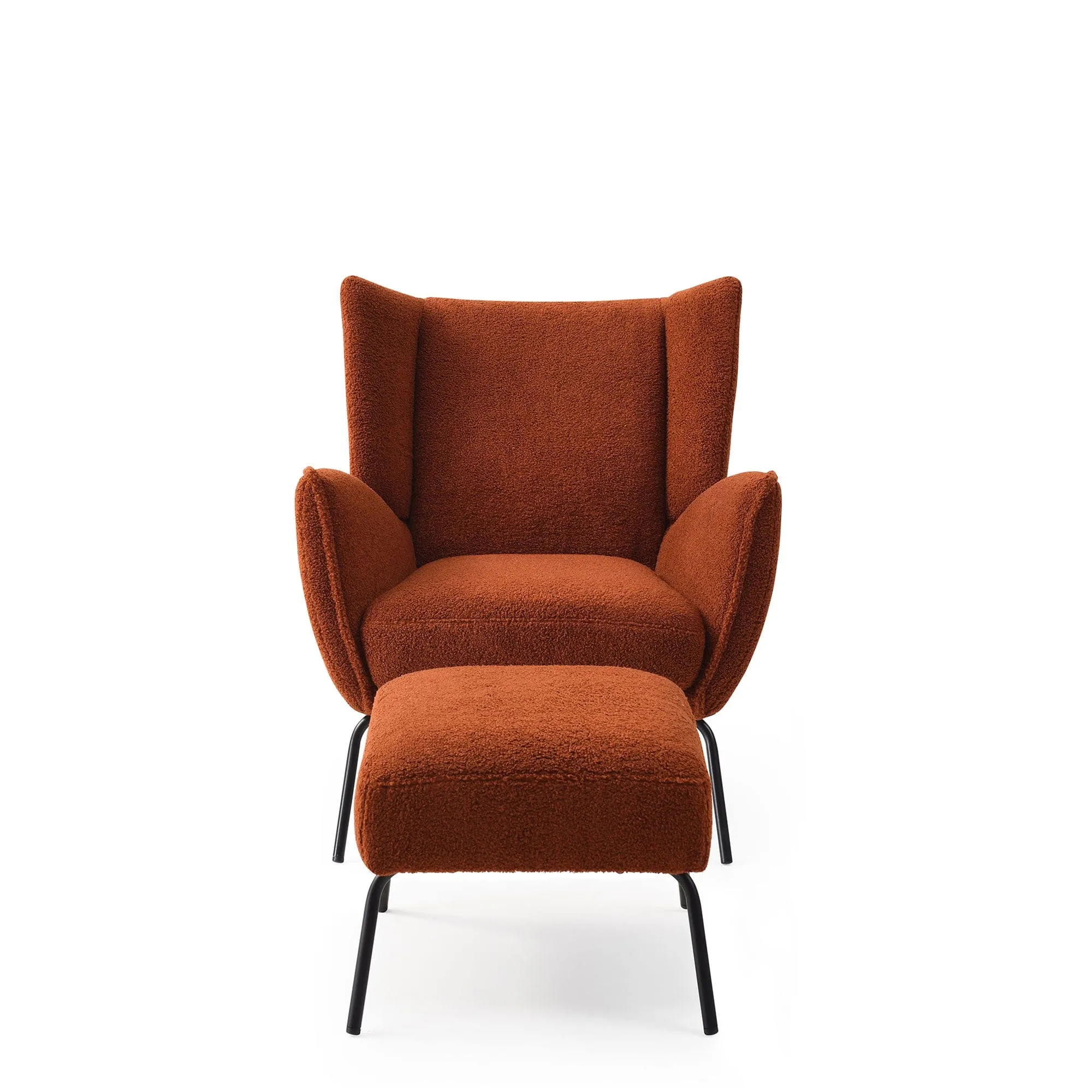 Eleanor - Accent Chair And Footstool In Fabric