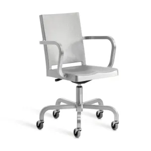 Emeco Hudson Swivel Arm Chair