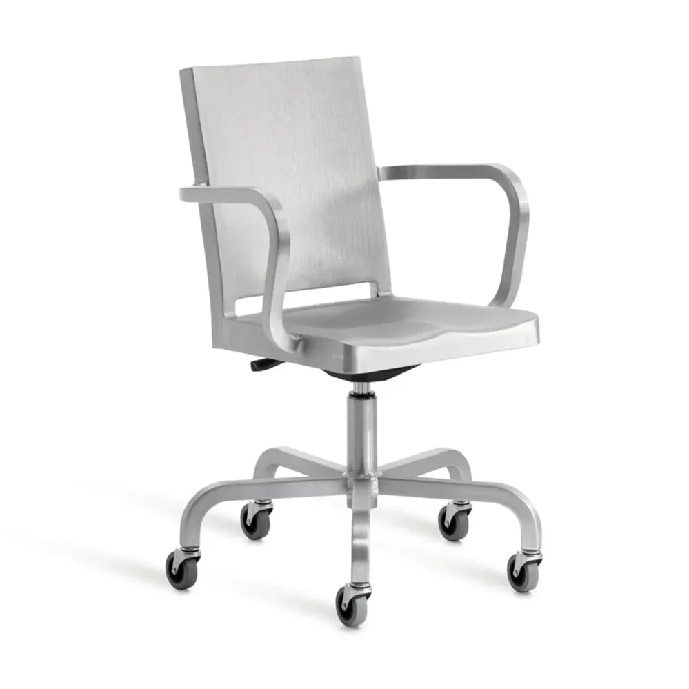 Emeco Hudson Swivel Arm Chair