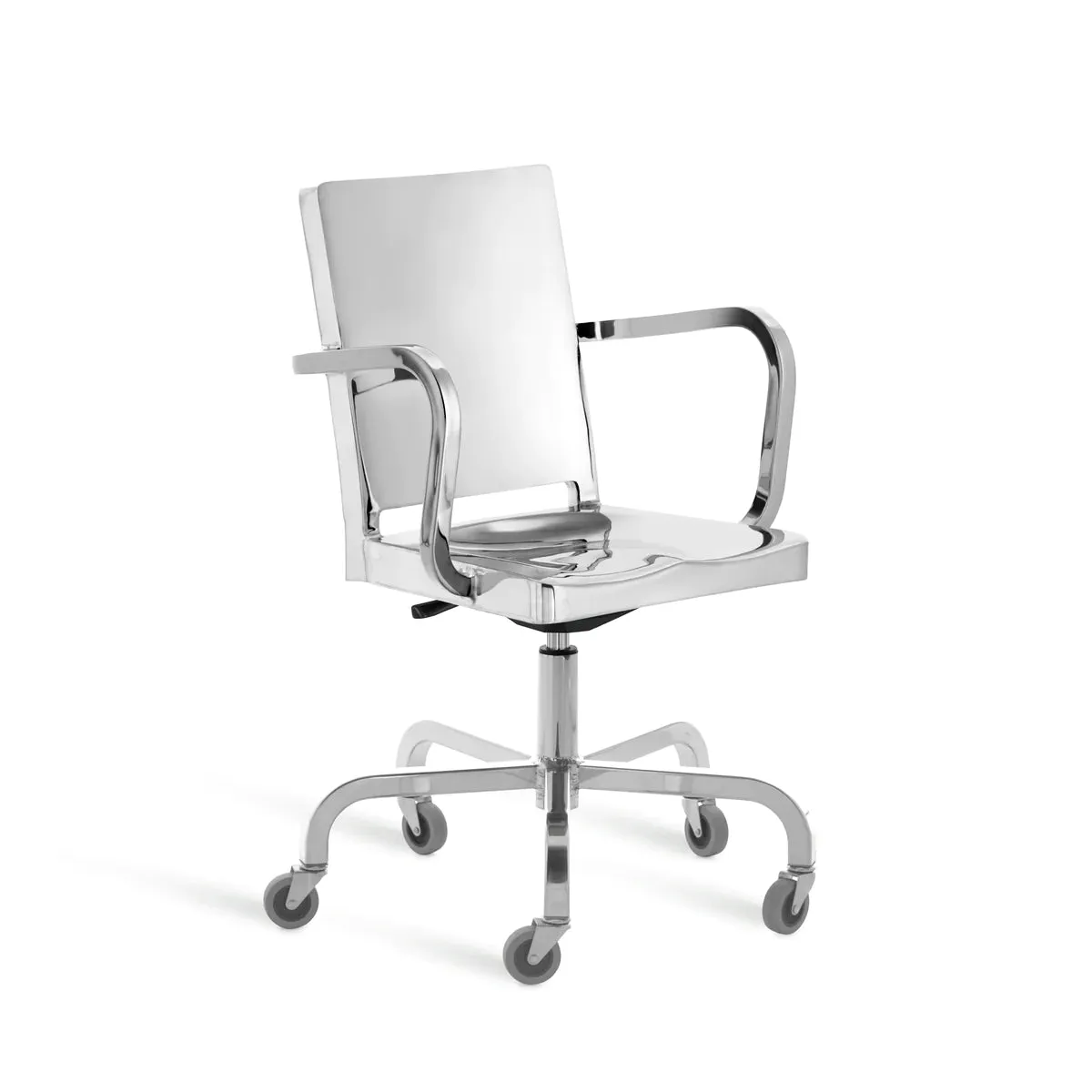 Emeco Hudson Swivel Arm Chair