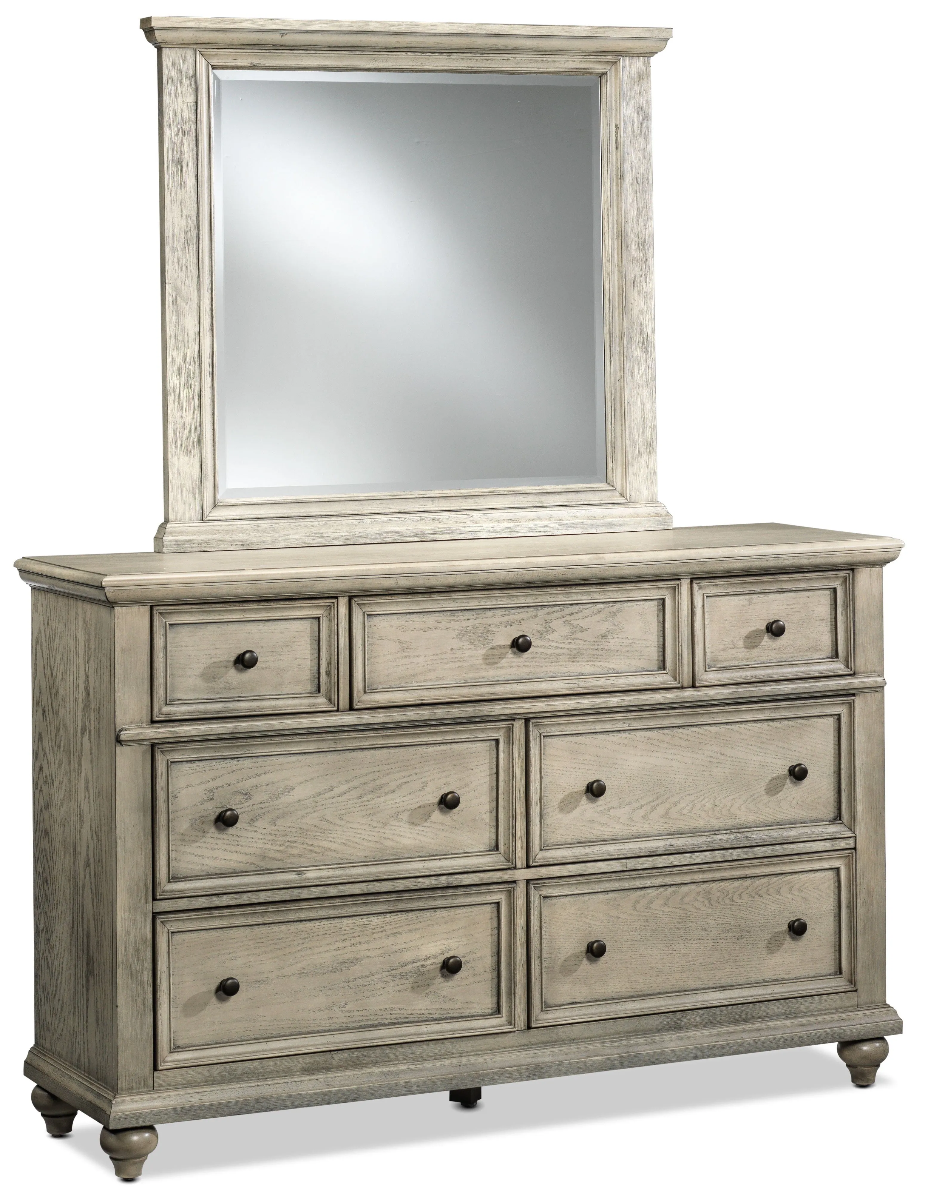 Emma 7-Drawer Dresser - Oak