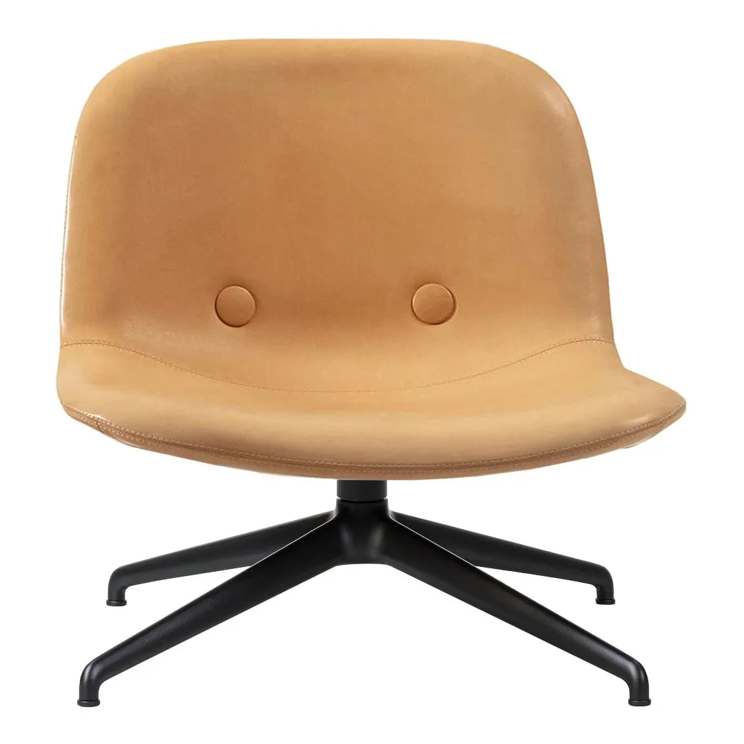 Erik Jørgensen Eyes Swivel Lounge Chair w/ Buttons - 4-Star Base