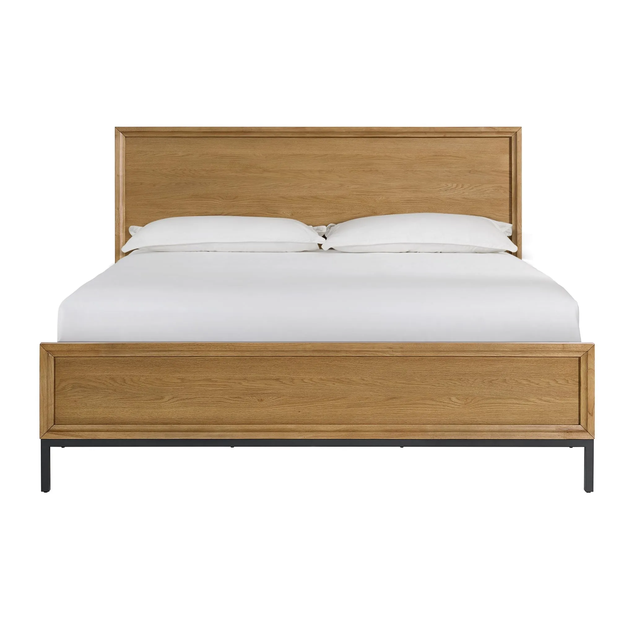 Feeling Connected - Newport 6 - Piece King Bedroom Package - Oak and Black