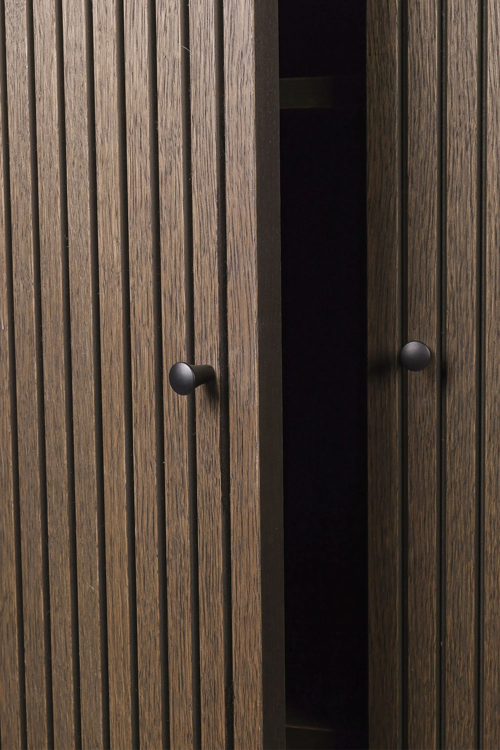 Ferm Living Sill Cupboard, Tall, Dark Stained Oak