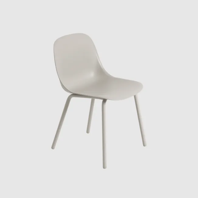 FIber Outdoor side chair, grey