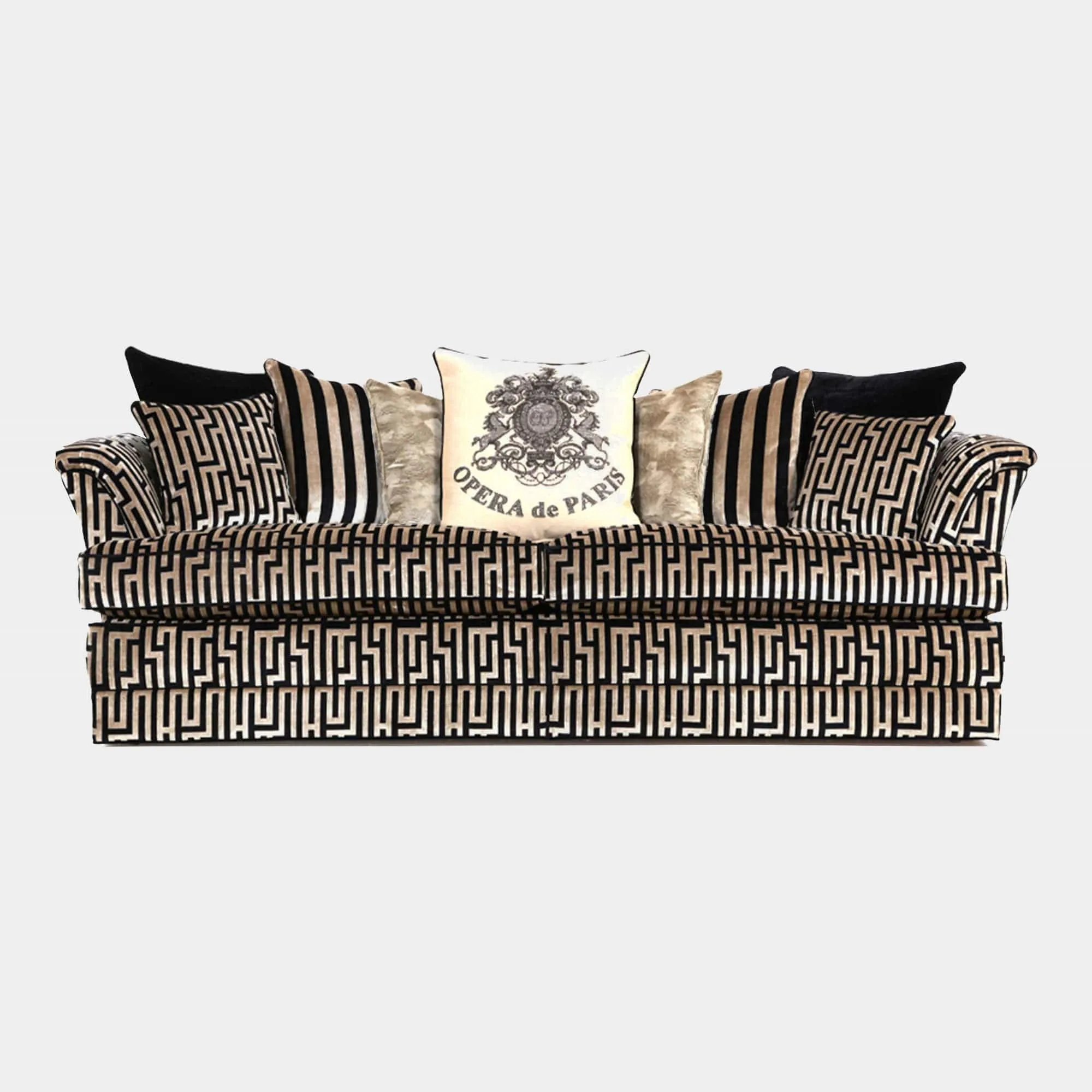 Fitzrovia - 3.5 Seat Hexagonal Back Sofa In Fabric