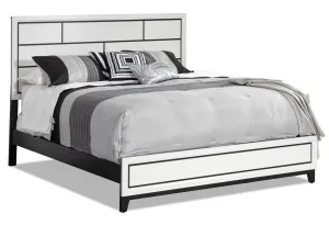 Fog 3-Piece Full Bed - White, Black