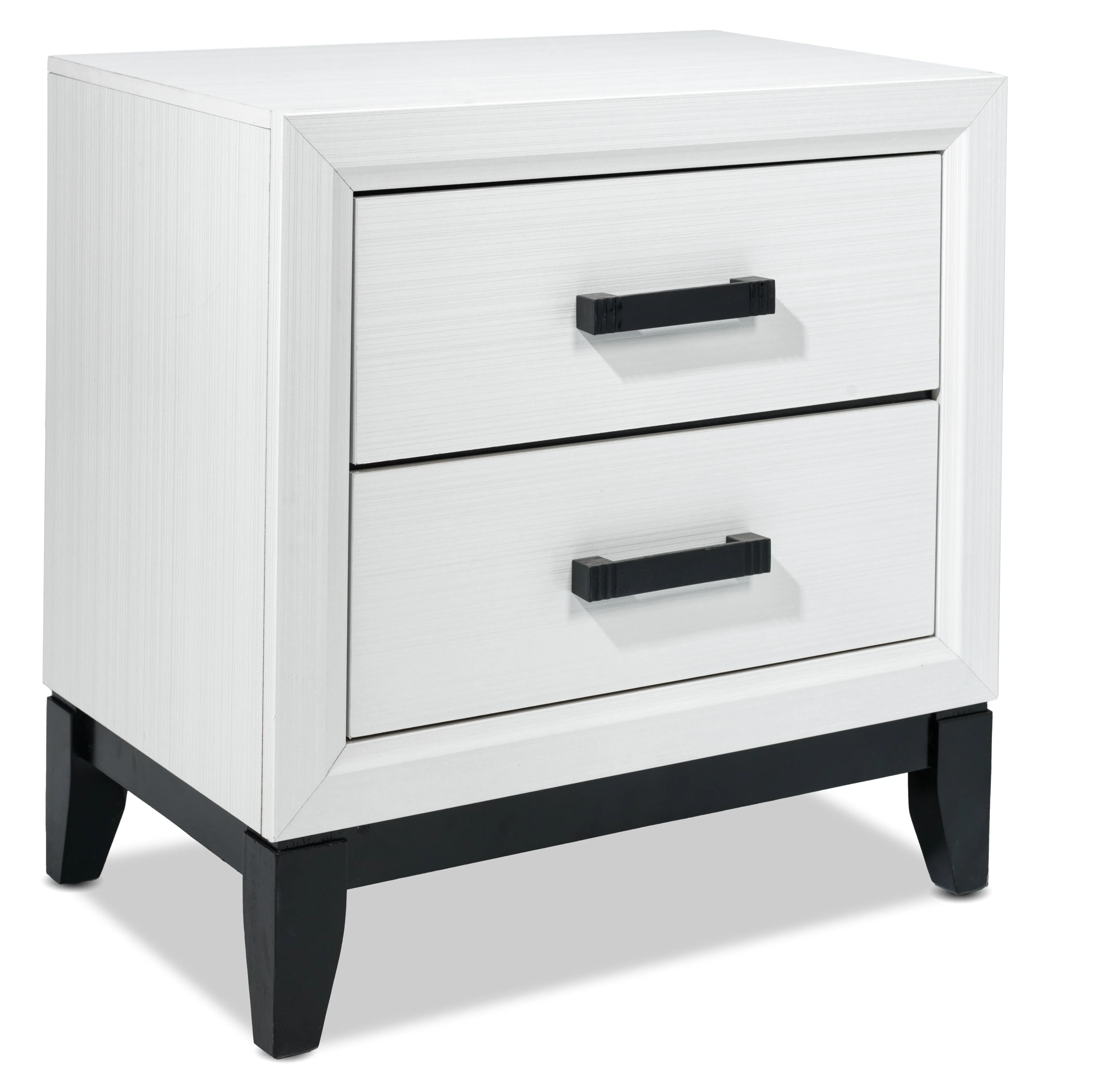 Fog 6-Piece King Bedroom Package - White, Black