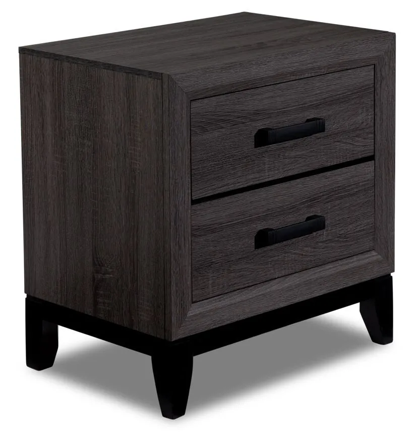 Fog 6-Piece Queen Bedroom Package - Grey, Black