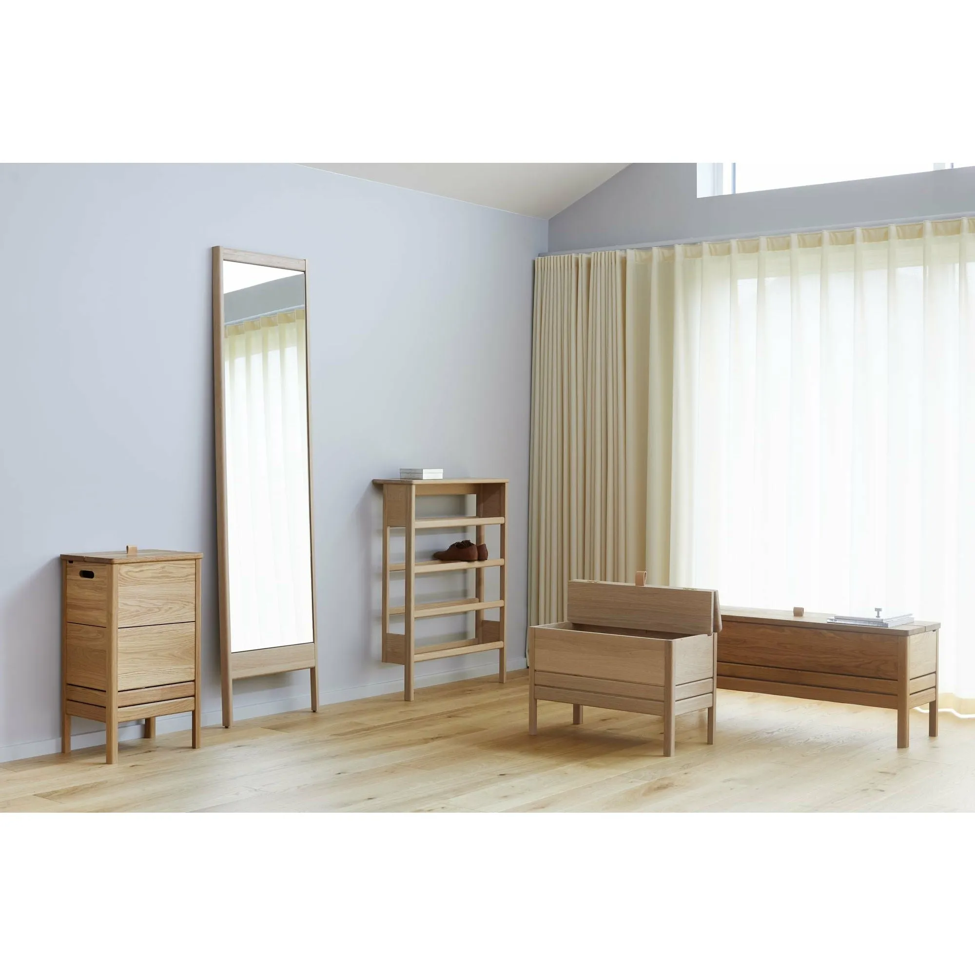 Form & Refine A Line Storagebench 68 Cm. Oak