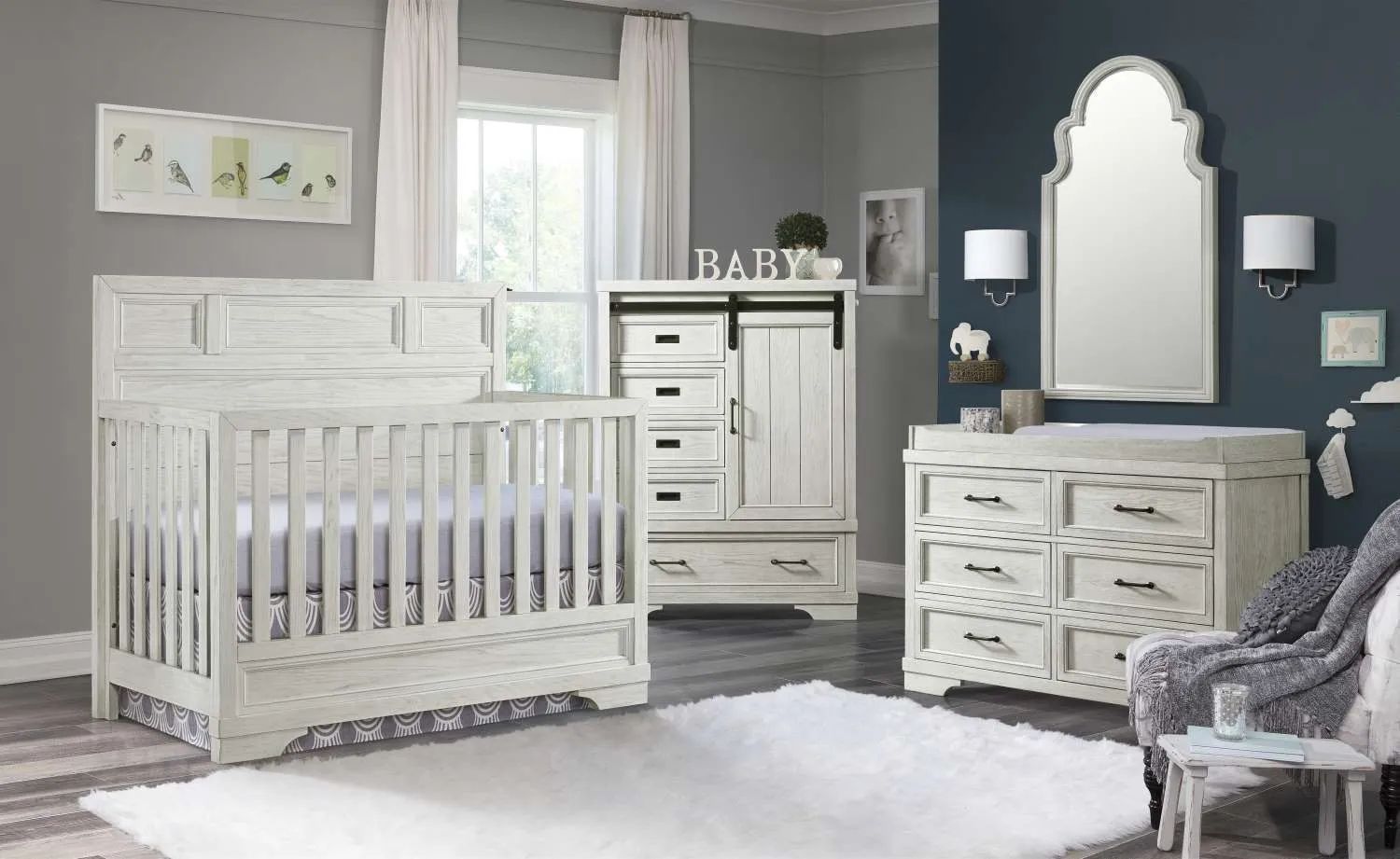 Foundry 6-DrawerDresser and Changer Top Package - White  Dove