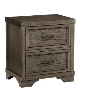 Foundry Night Table - Brushed Pewter