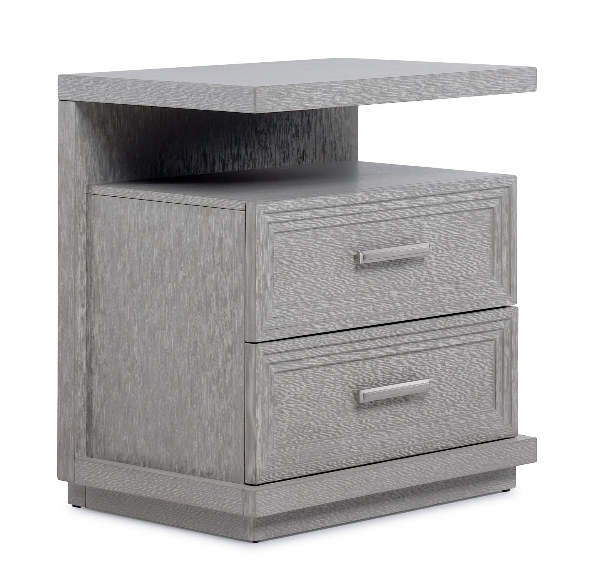 Fresh Perspective Cascade 6-Piece King Storage Bench Bedroom Package - Dovetail Grey
