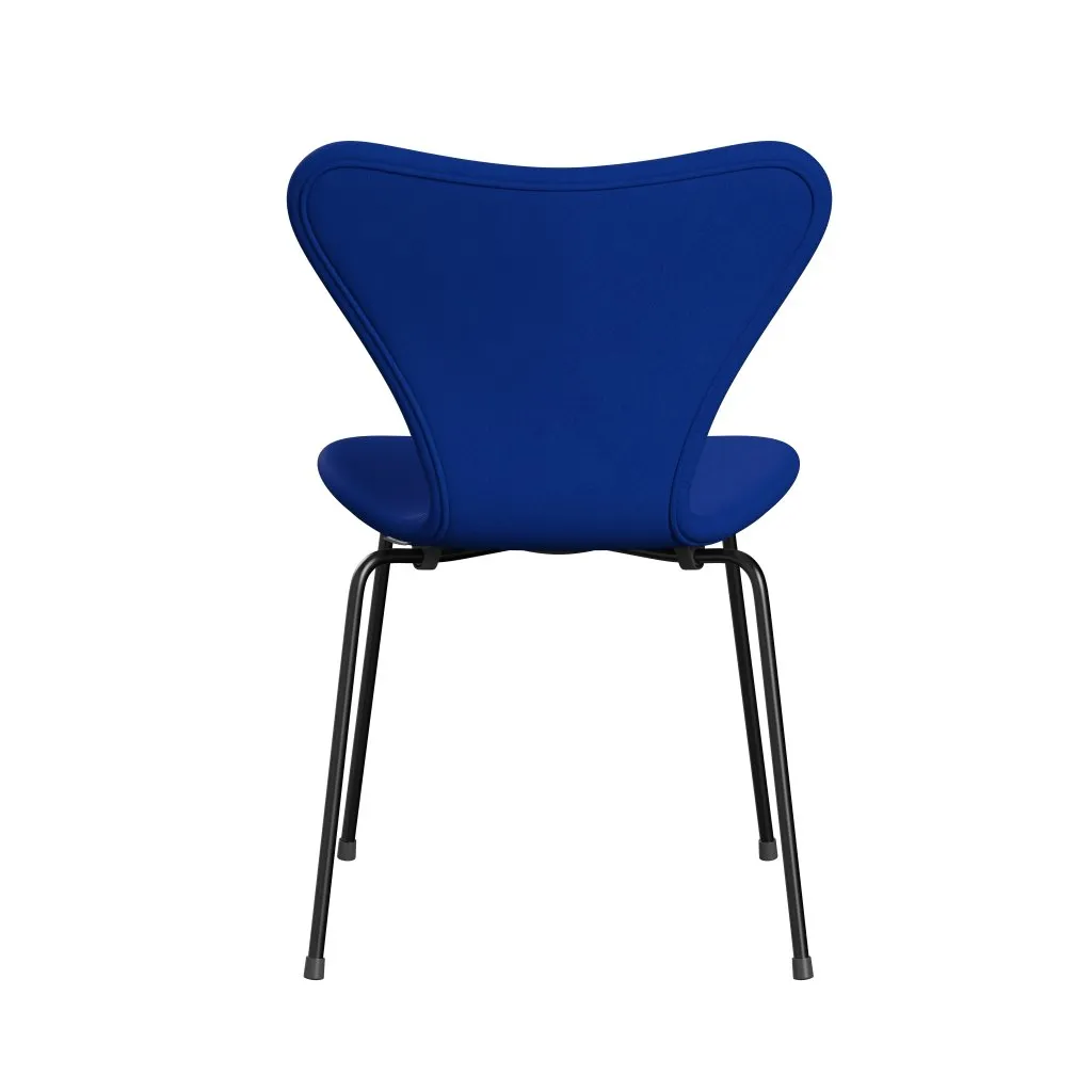 Fritz Hansen Series 7™ Chair Full Upholstery, Black/Comfort Blue (C00035)